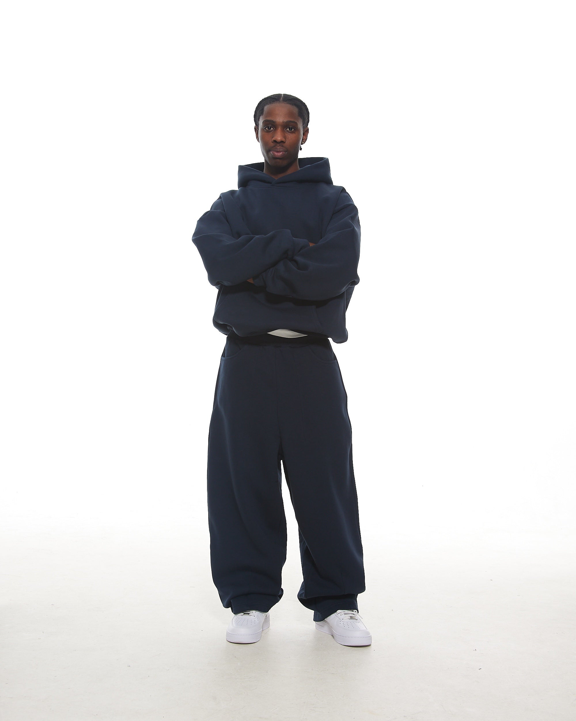 COZY HOODIE - NAVY - Sweats UK