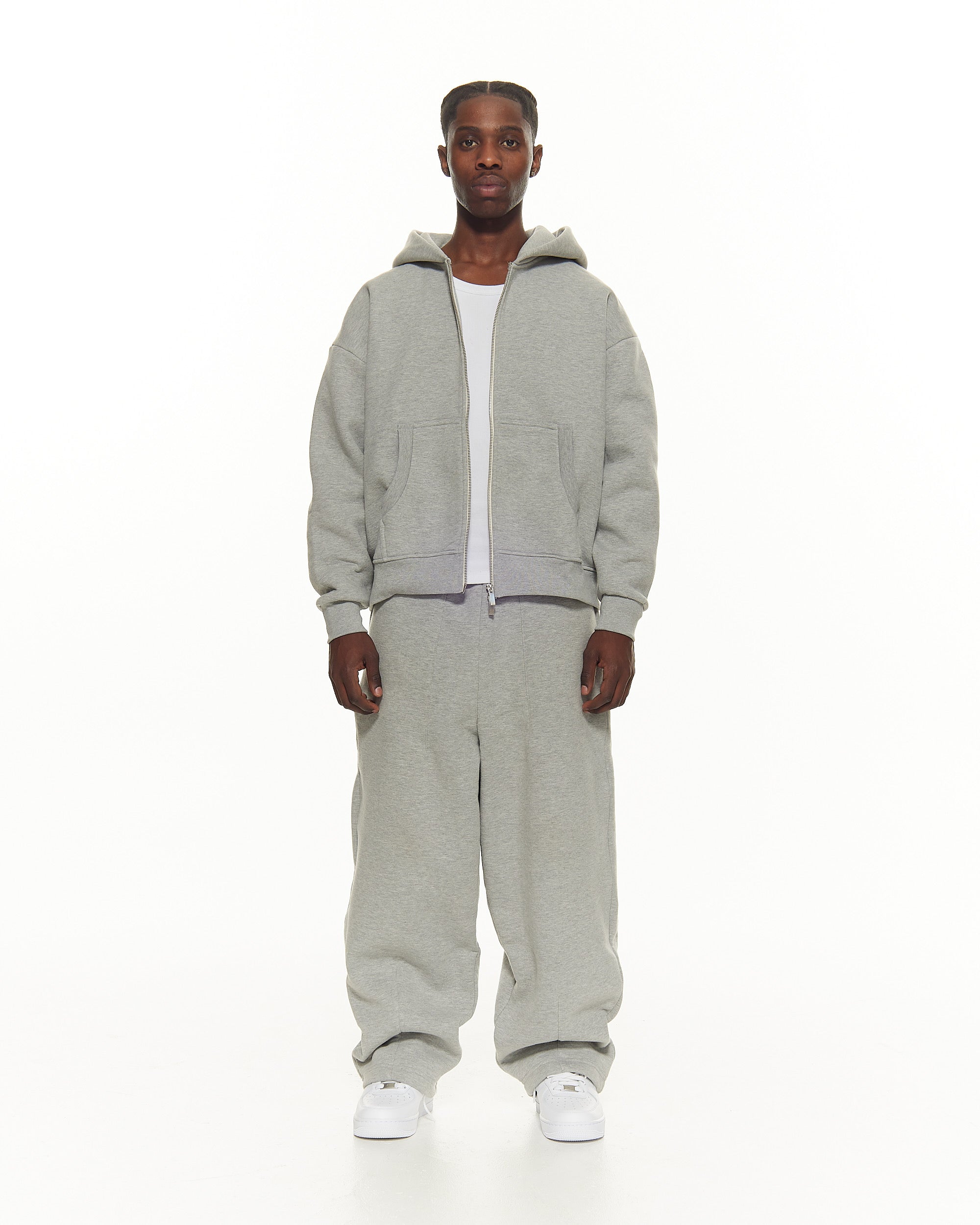 COZY STRAIGHT LEG SWEATS - GREY