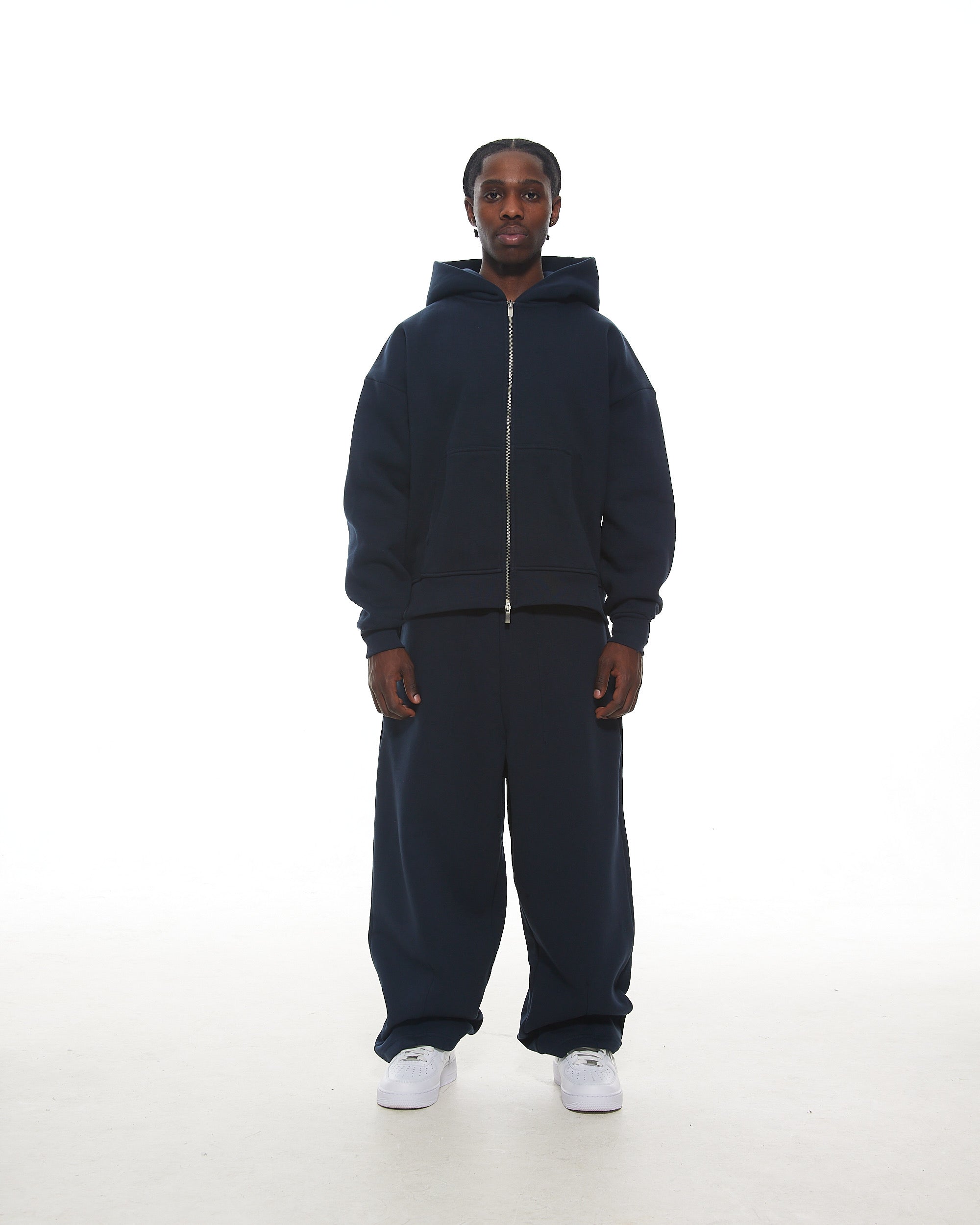 COZY STRAIGHT LEG SWEATS - NAVY