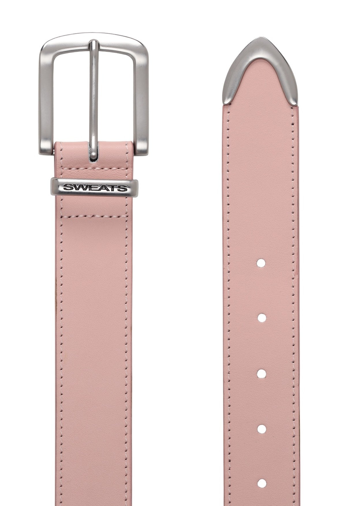 LEATHER BELT - PINK - Sweats UK