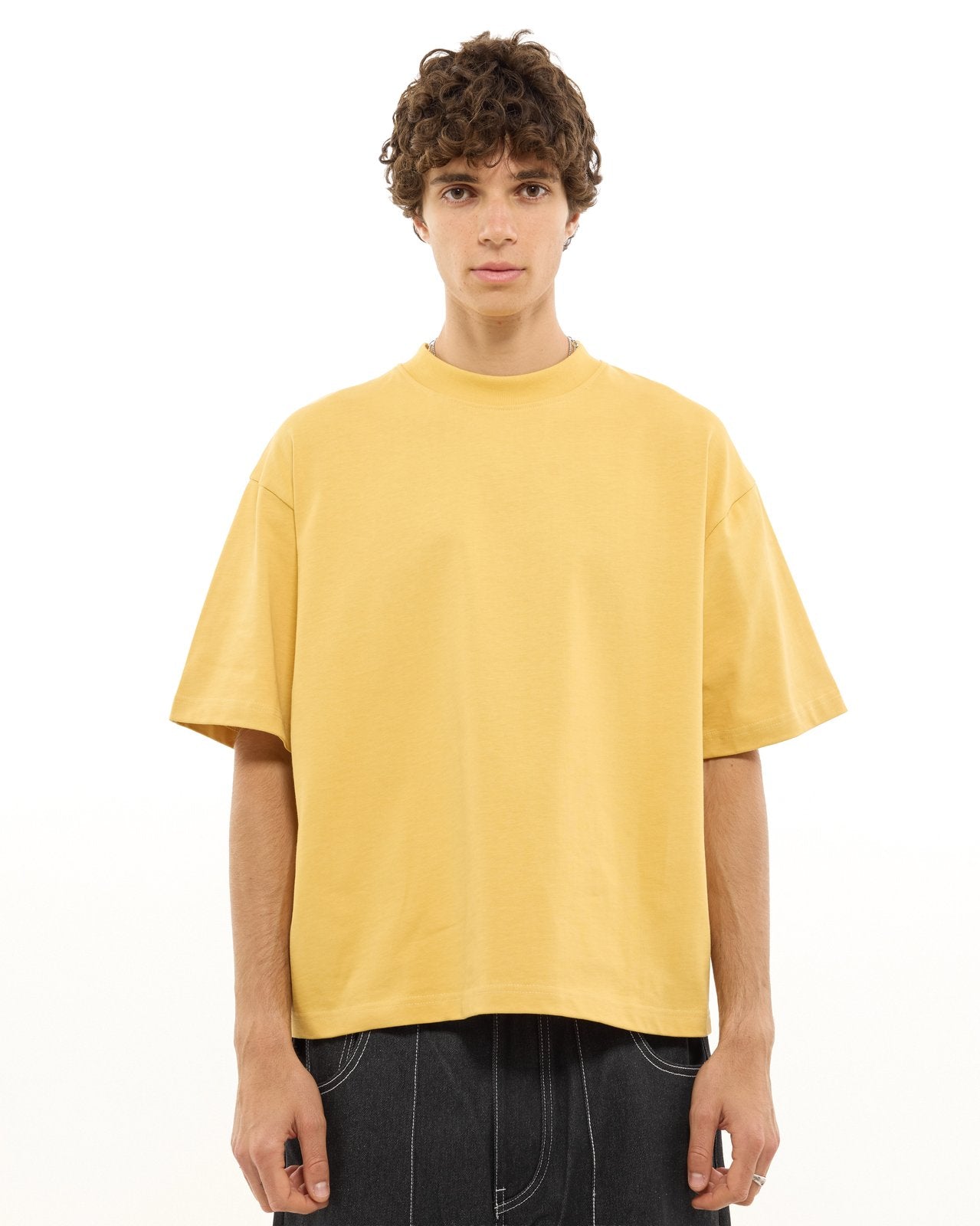 SIGNATURE BLANK T-SHIRT - YELLOW - Sweats UK