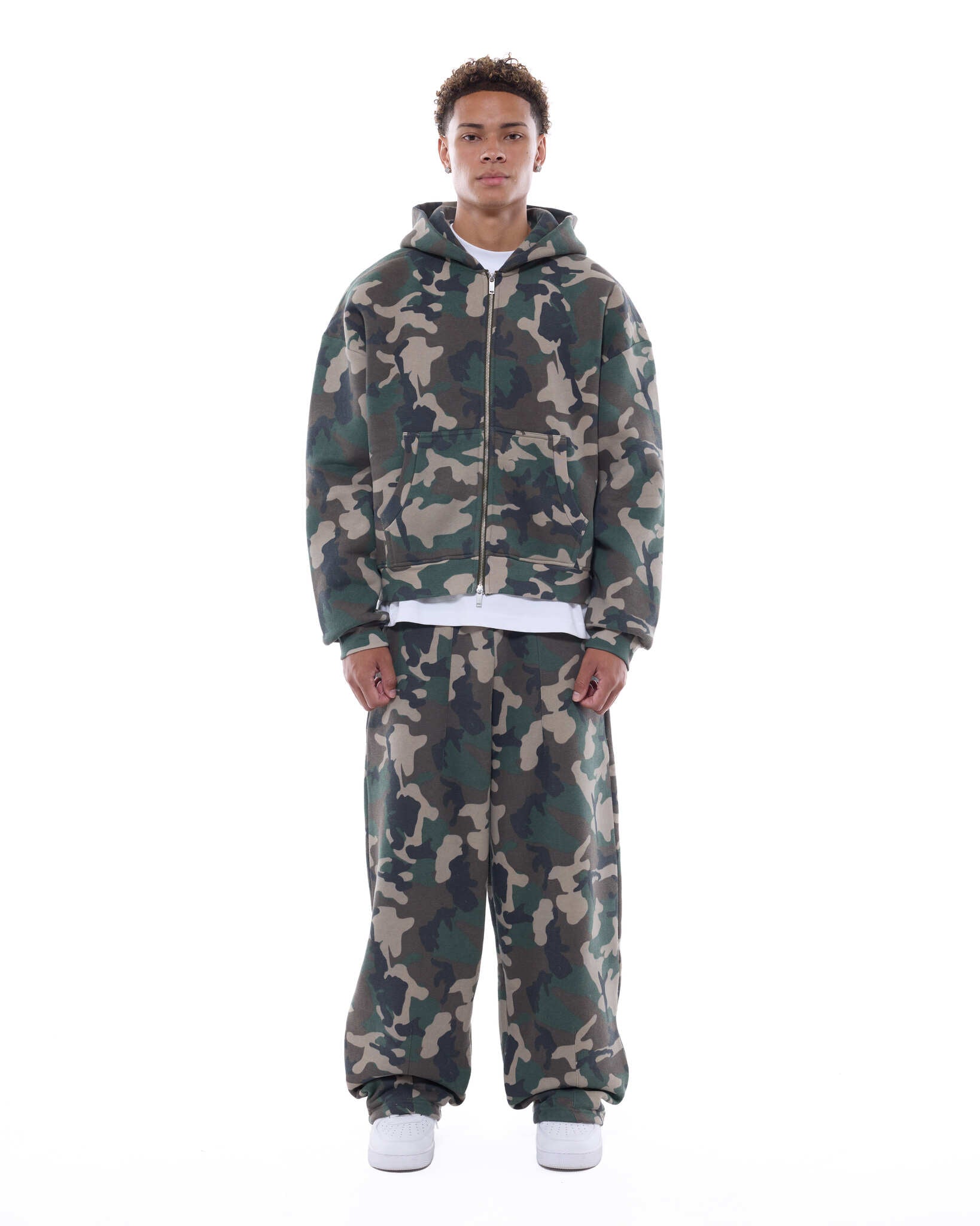 COZY ZIP UP - CAMO - Sweats UK