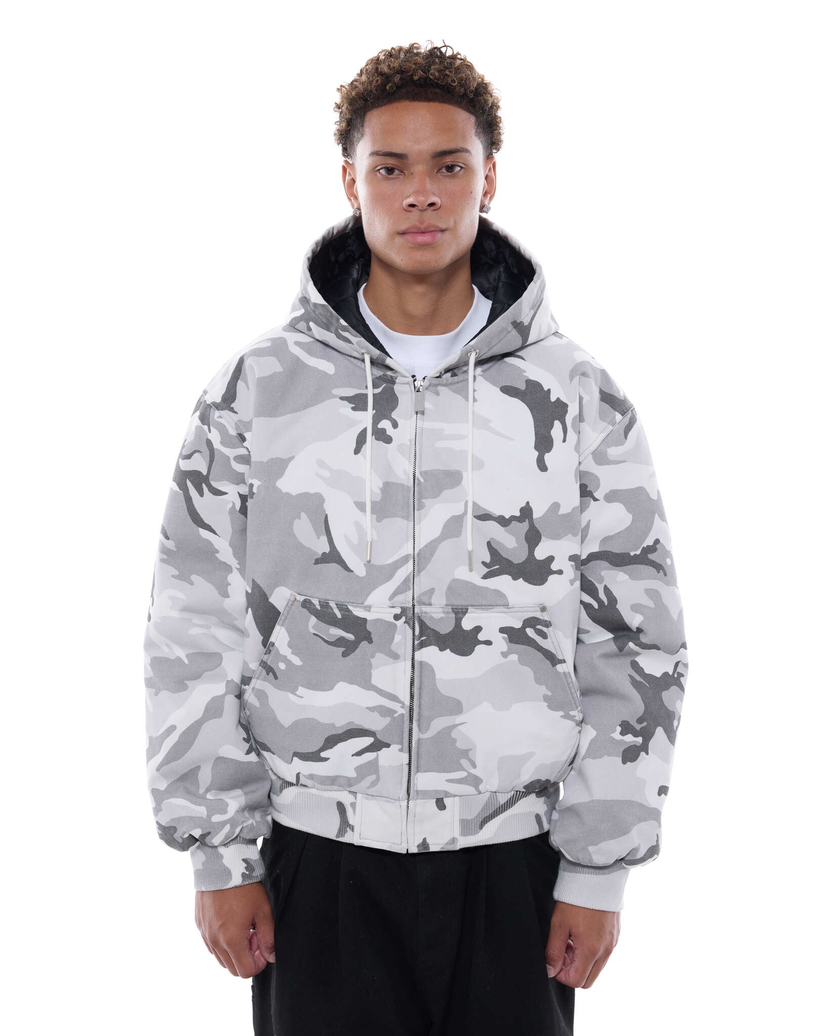 WORKWEAR HOODIE - SNOW CAMO - Sweats UK