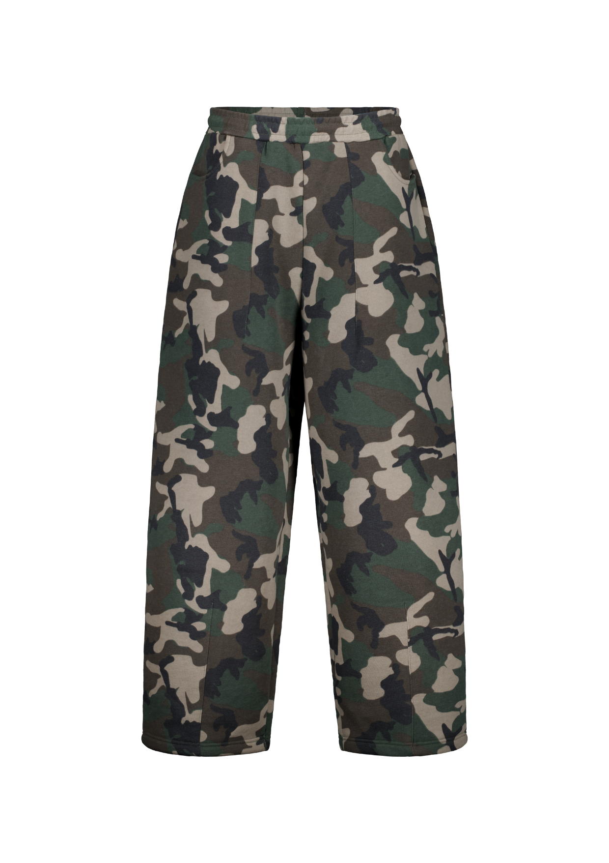 COZY STRAIGHT LEG SWEATS - CAMO
