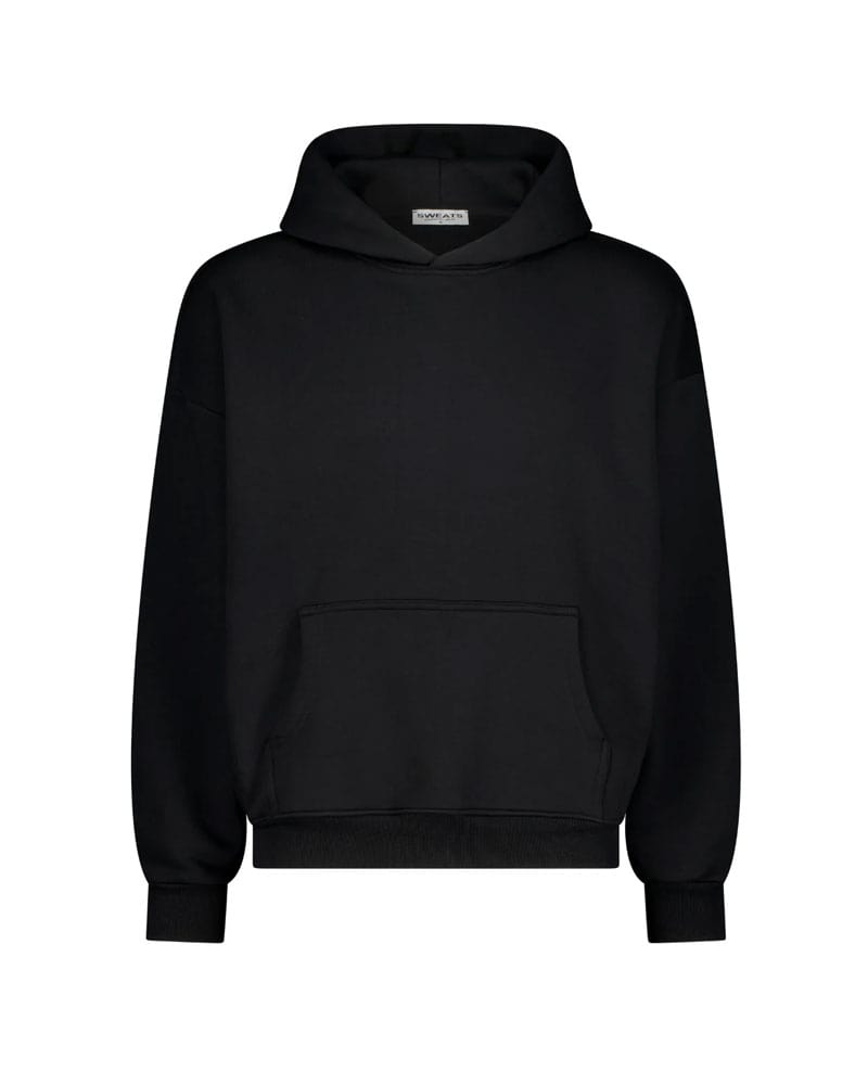 COZY HOODIE - BLACK - Sweats UK