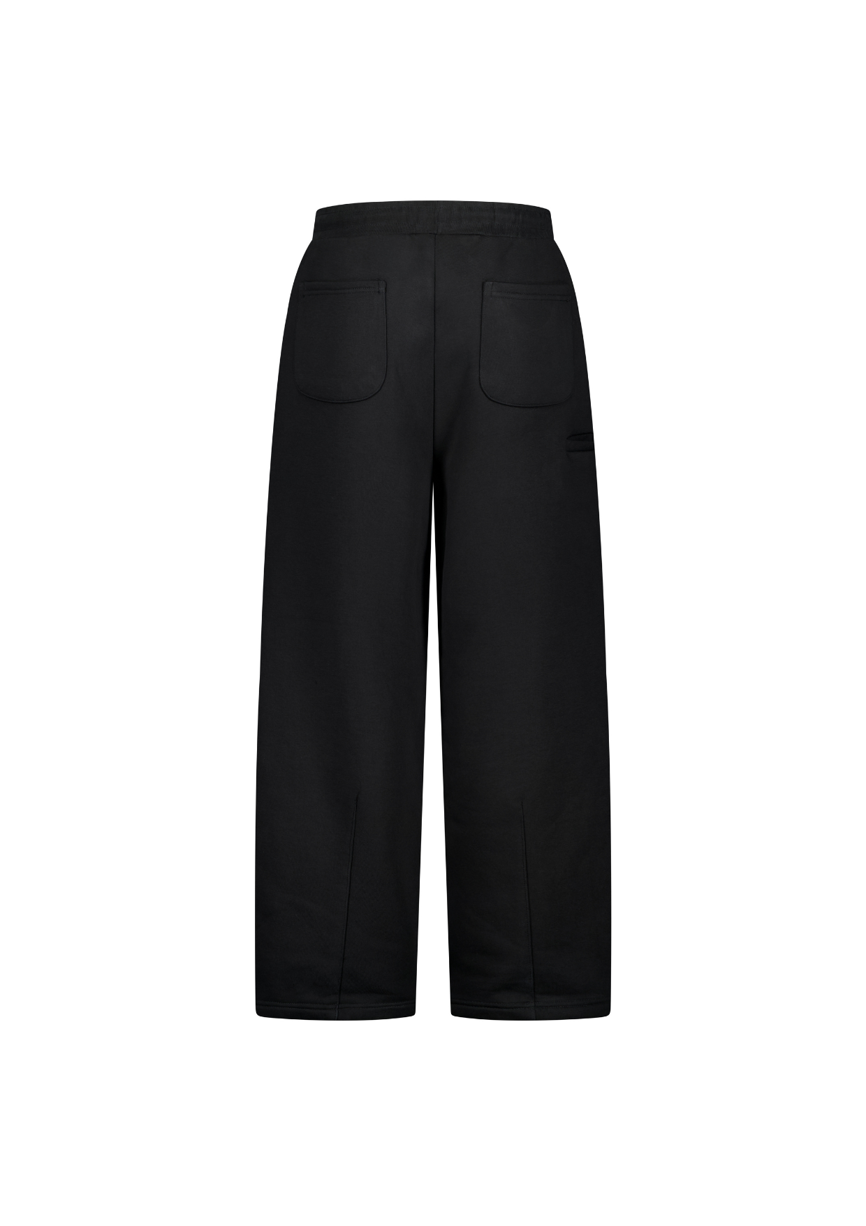 COZY STRAIGHT LEG SWEATS - BLACK