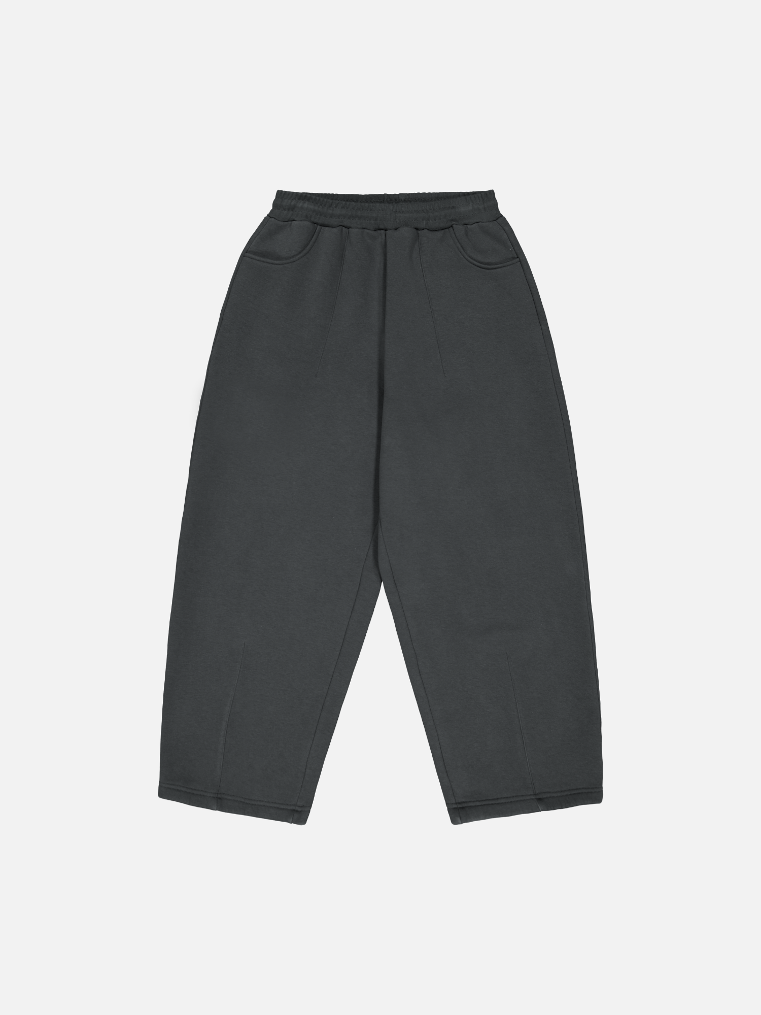 COZY STRAIGHT LEG SWEATS - GRANITE