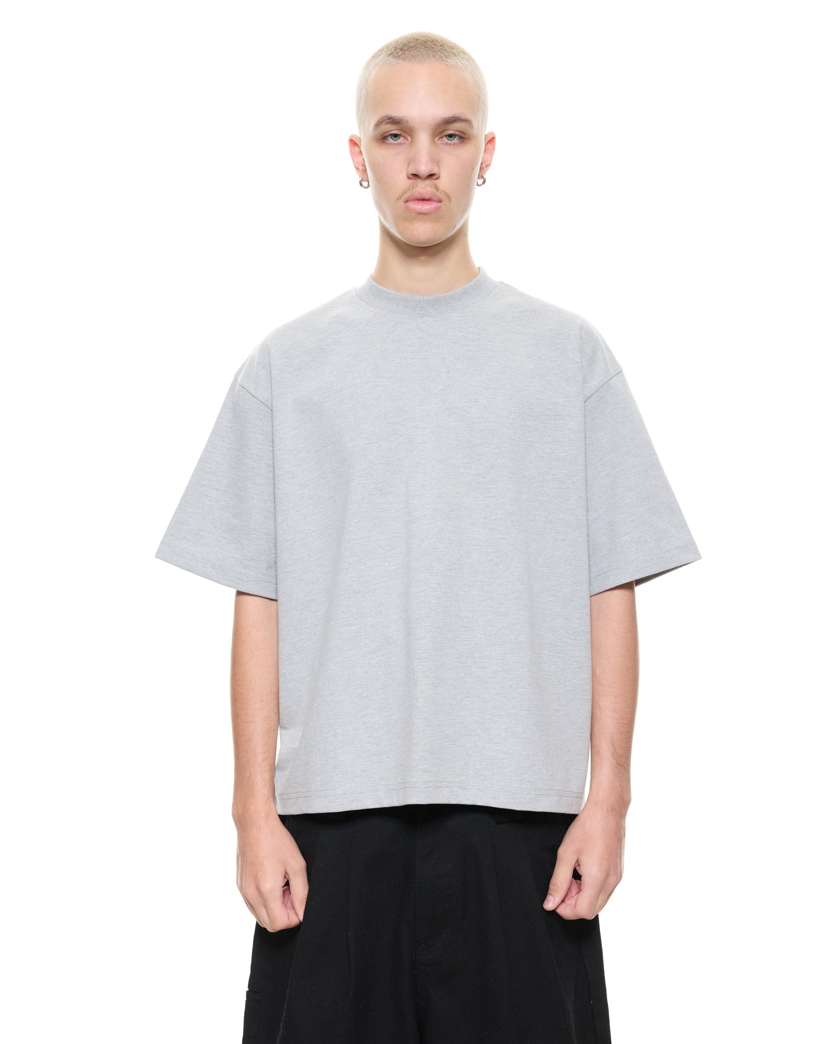 SIGNATURE BLANK T-SHIRT - MARLE GREY - Sweats UK