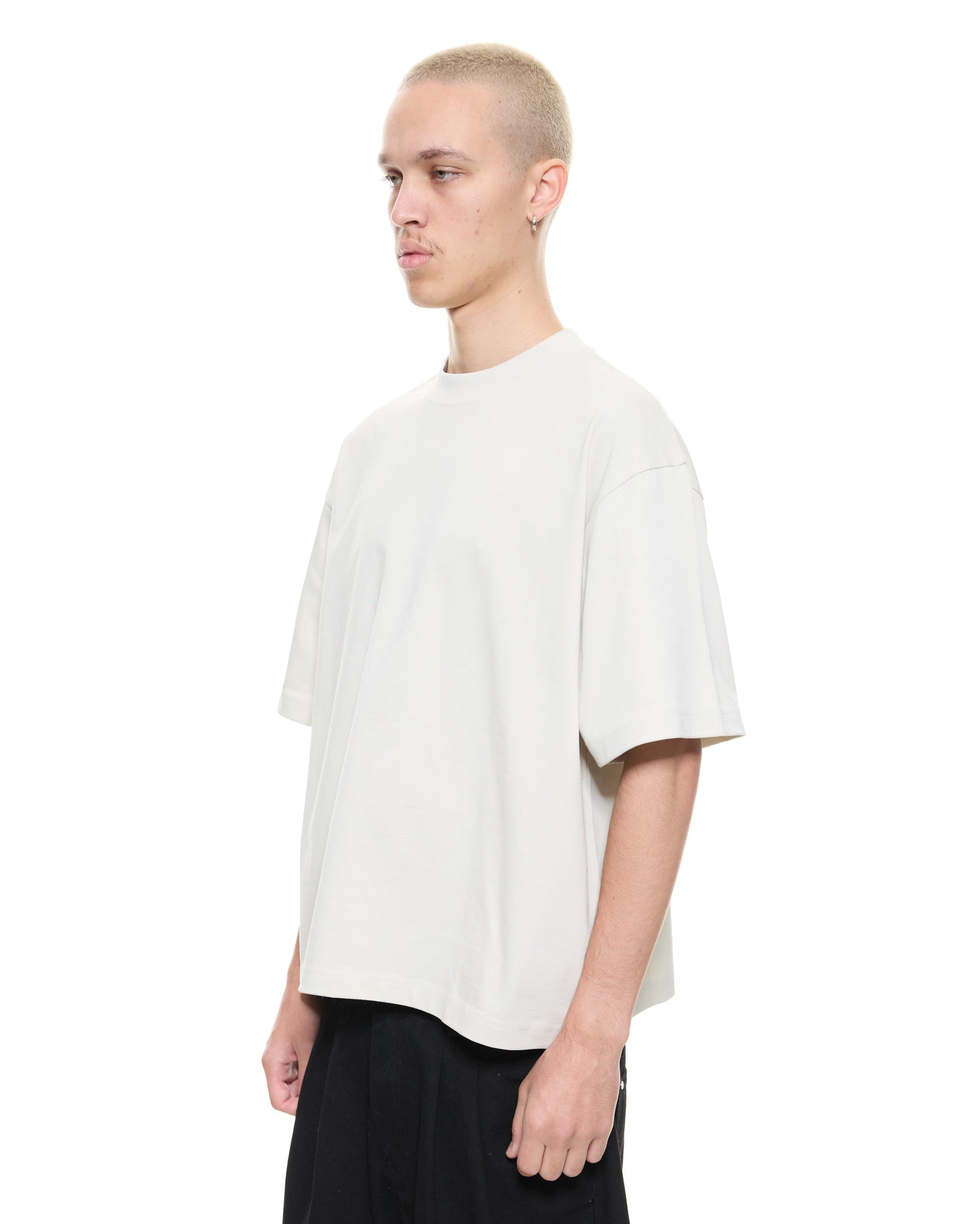 SIGNATURE BLANK T-SHIRT - CHALK - Sweats UK