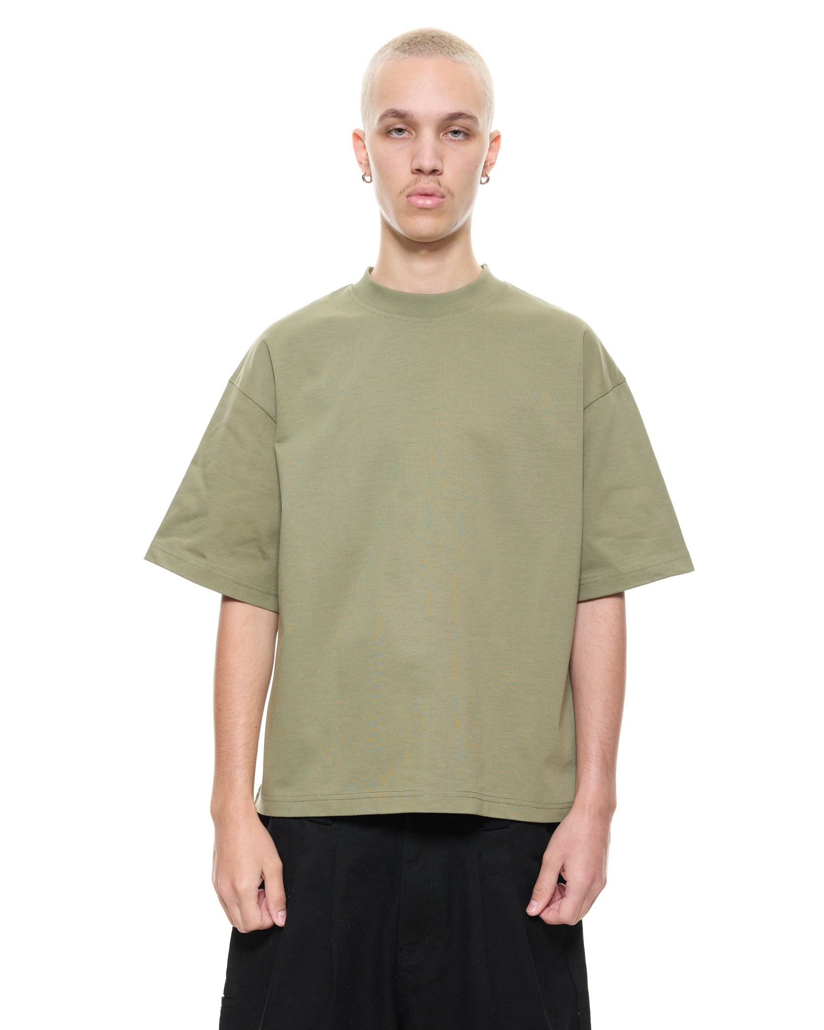 SIGNATURE BLANK T-SHIRT - SAGE - Sweats UK