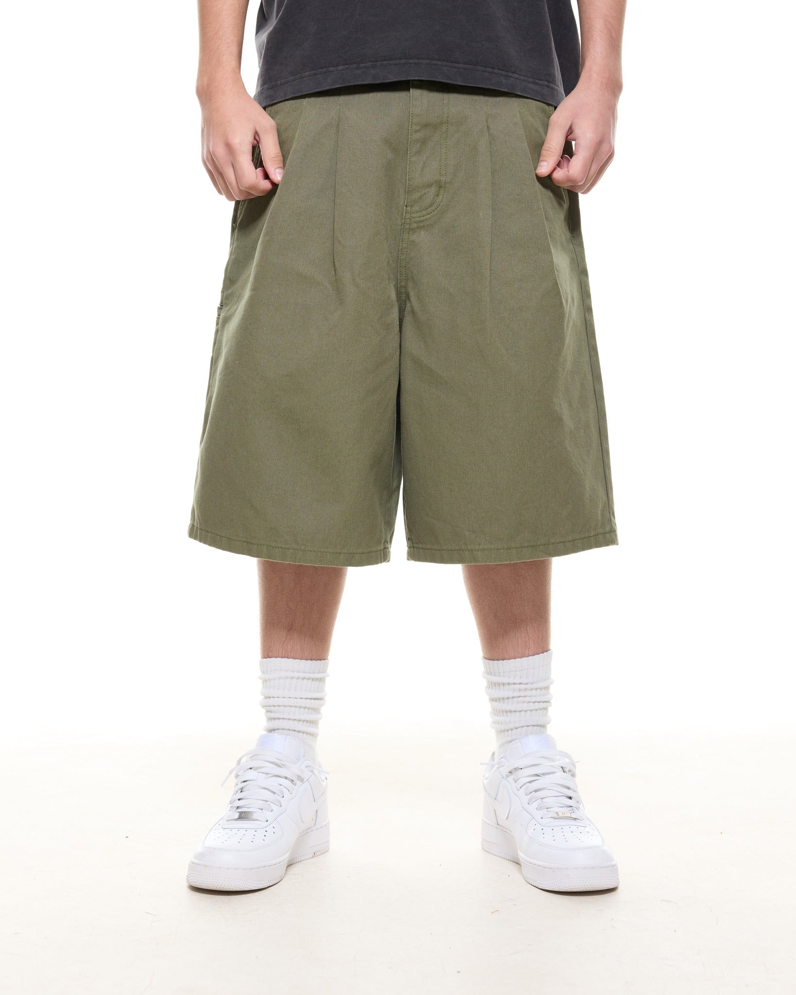 WORKWEAR SHORTS - OLIVE - Sweats UK
