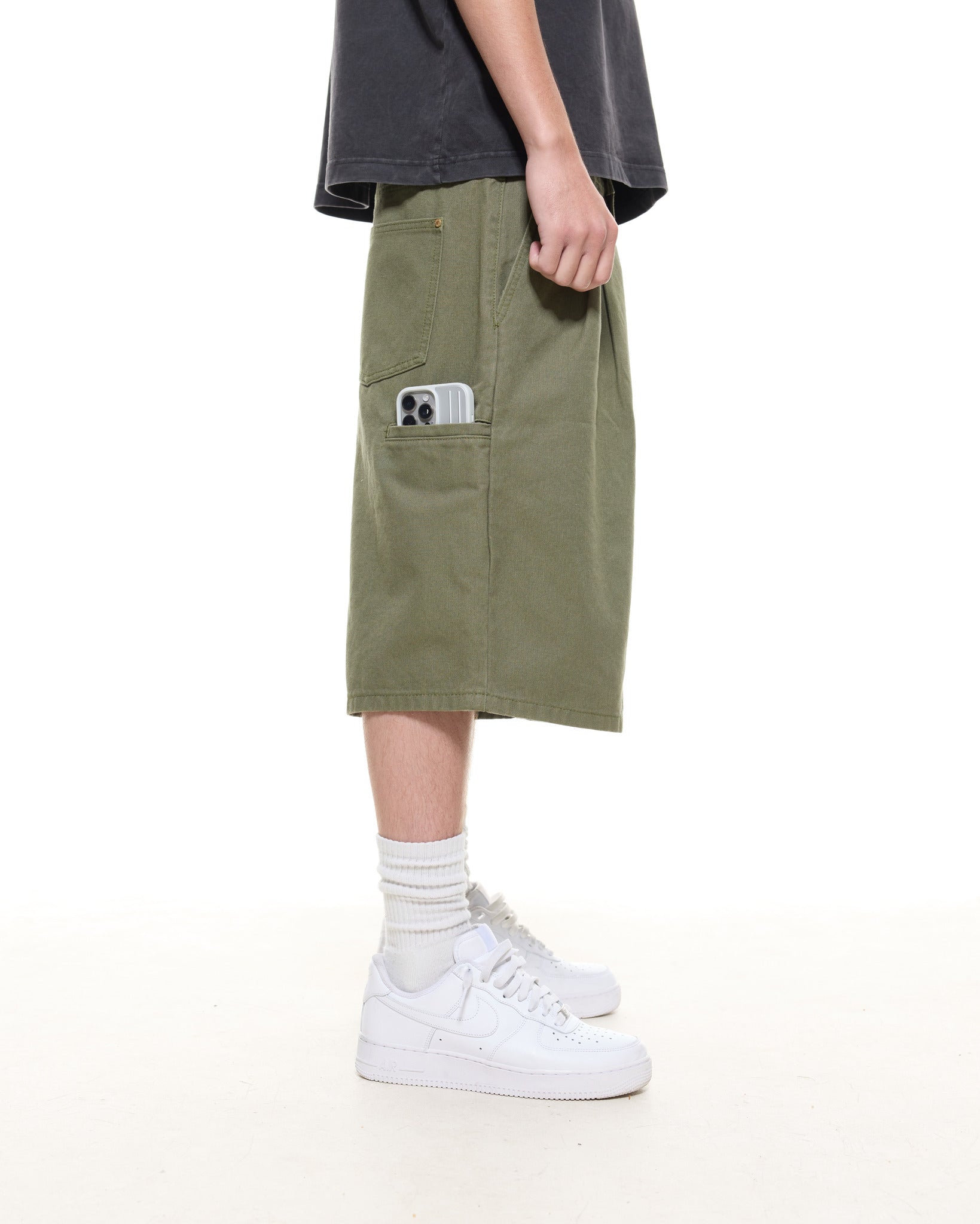 WORKWEAR SHORTS - OLIVE - Sweats UK
