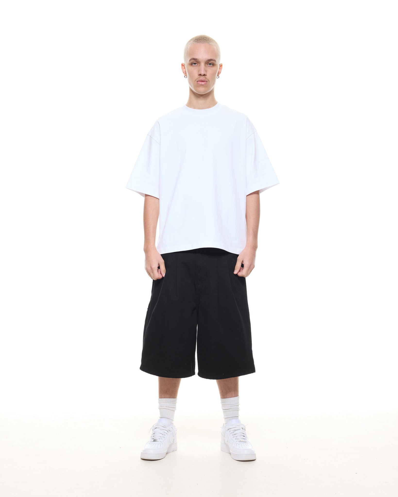 WORKWEAR SHORTS - BLACK - Sweats UK