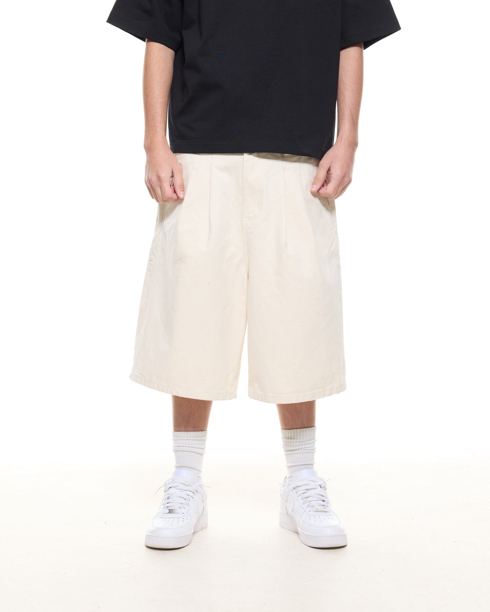 WORKWEAR SHORTS - ECRU
