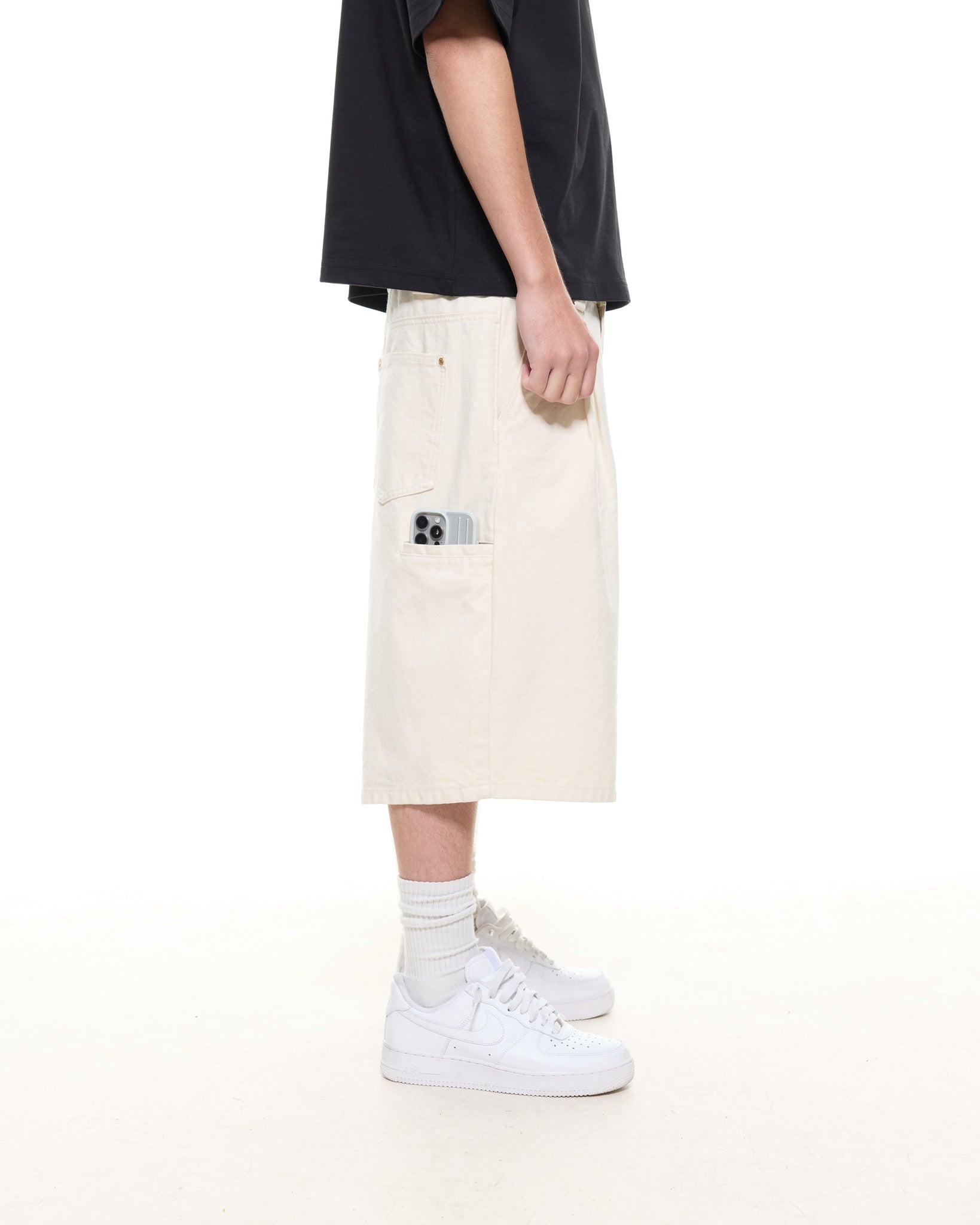 WORKWEAR SHORTS - ECRU - Sweats UK