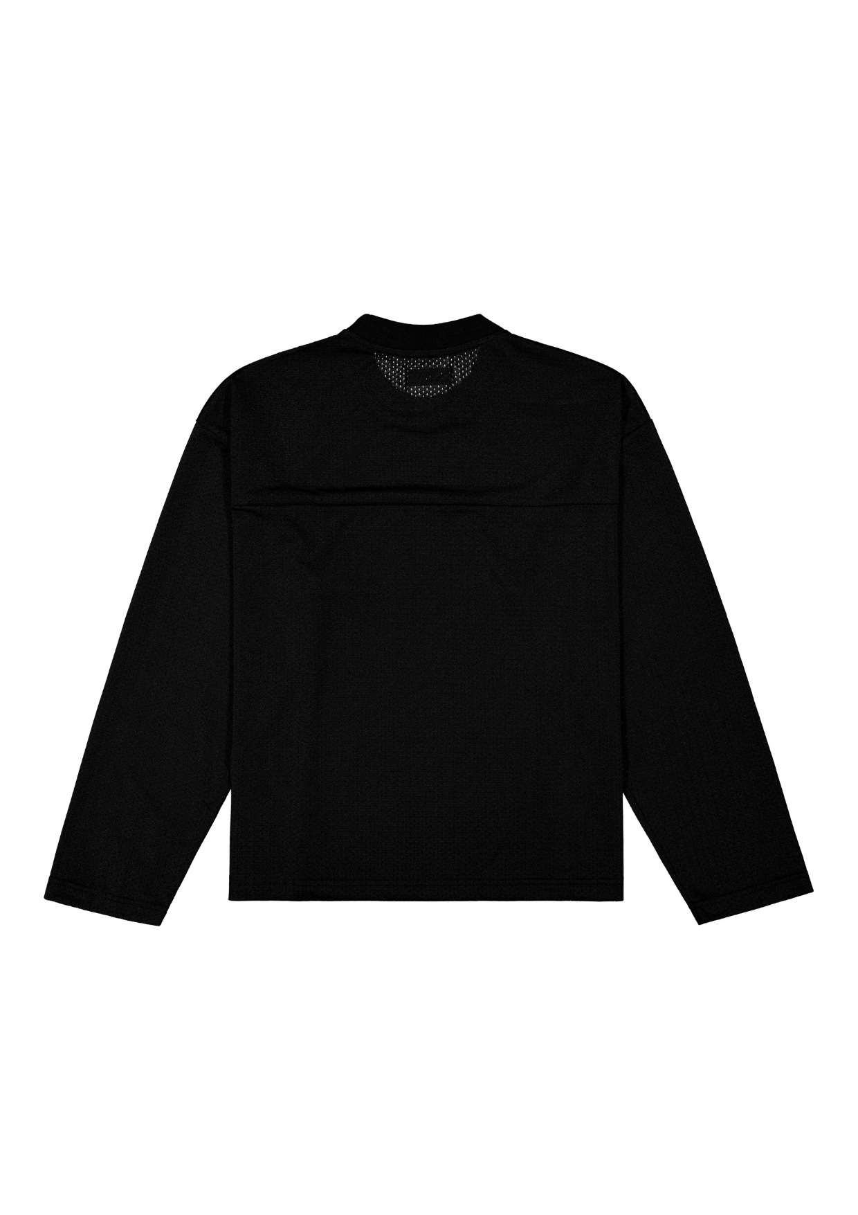 MESH LS T-SHIRT - BLACK