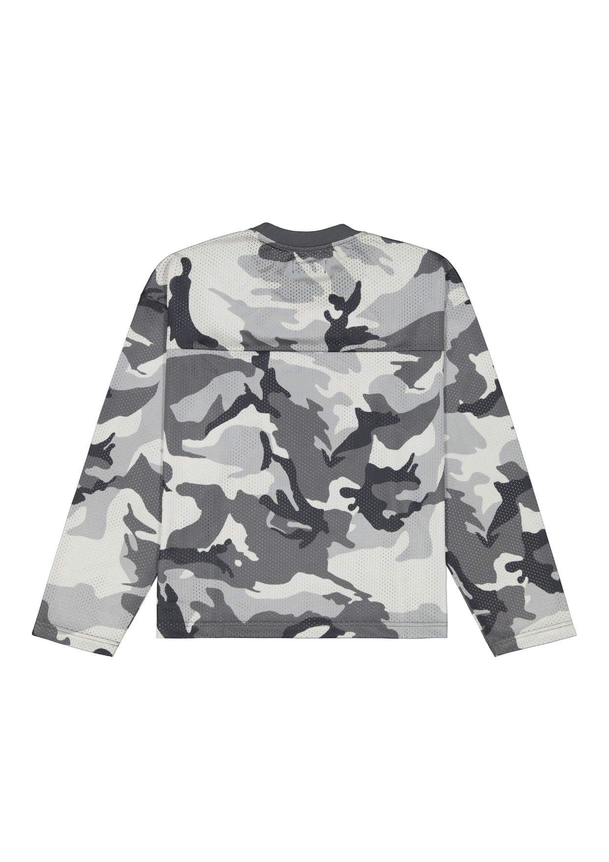 MESH LS T-SHIRT - SNOW CAMO