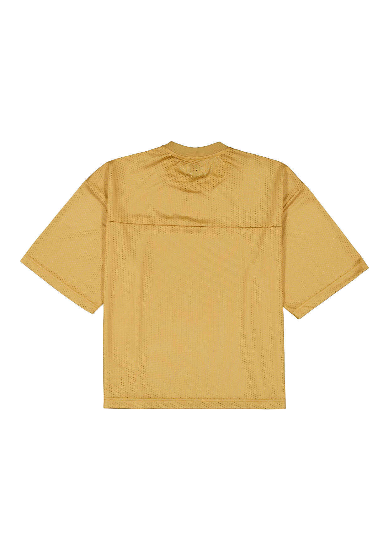 MESH SS T-SHIRT - MUSTARD