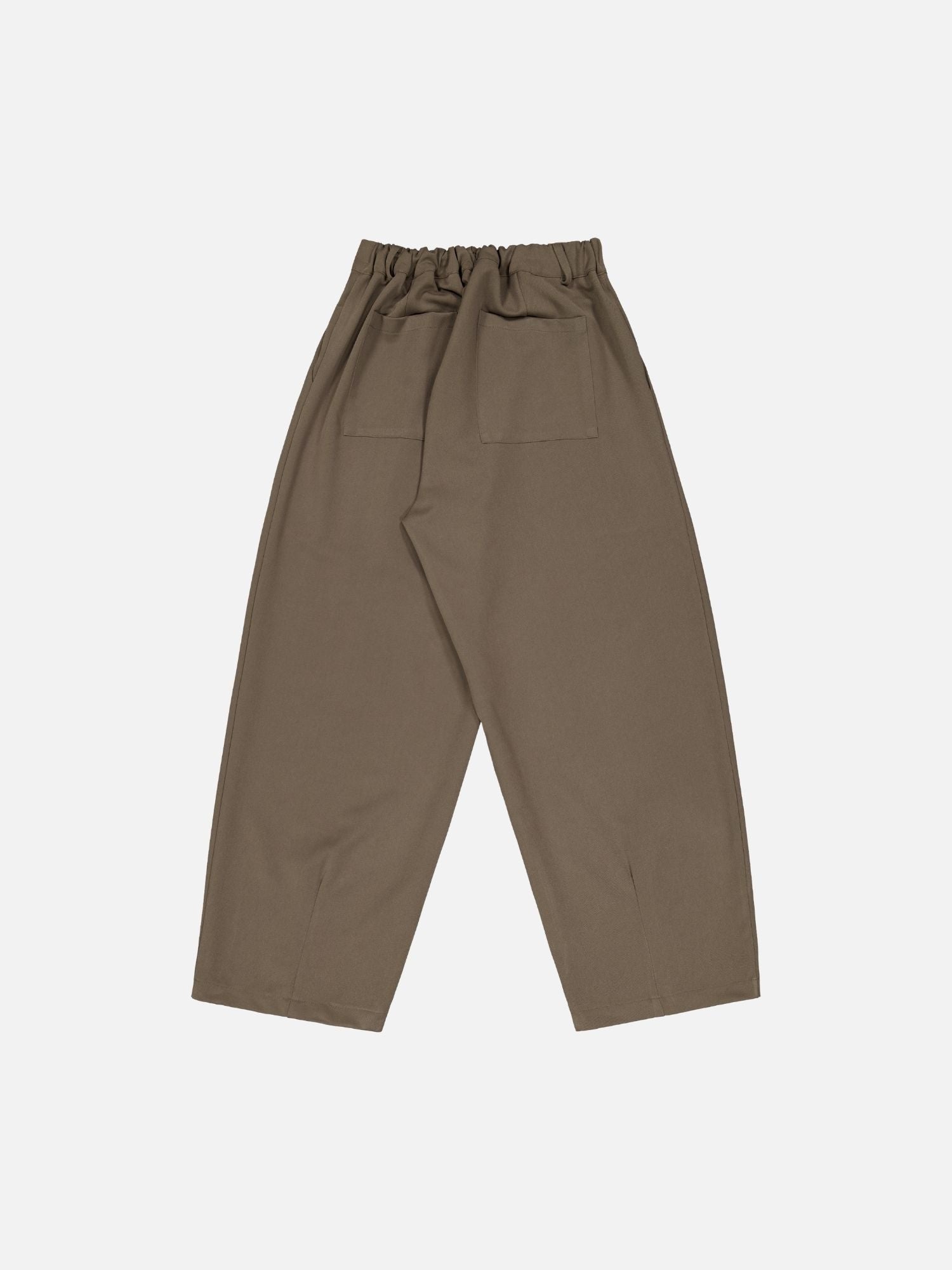 PLEATED PANT - BROWN - Sweats UK