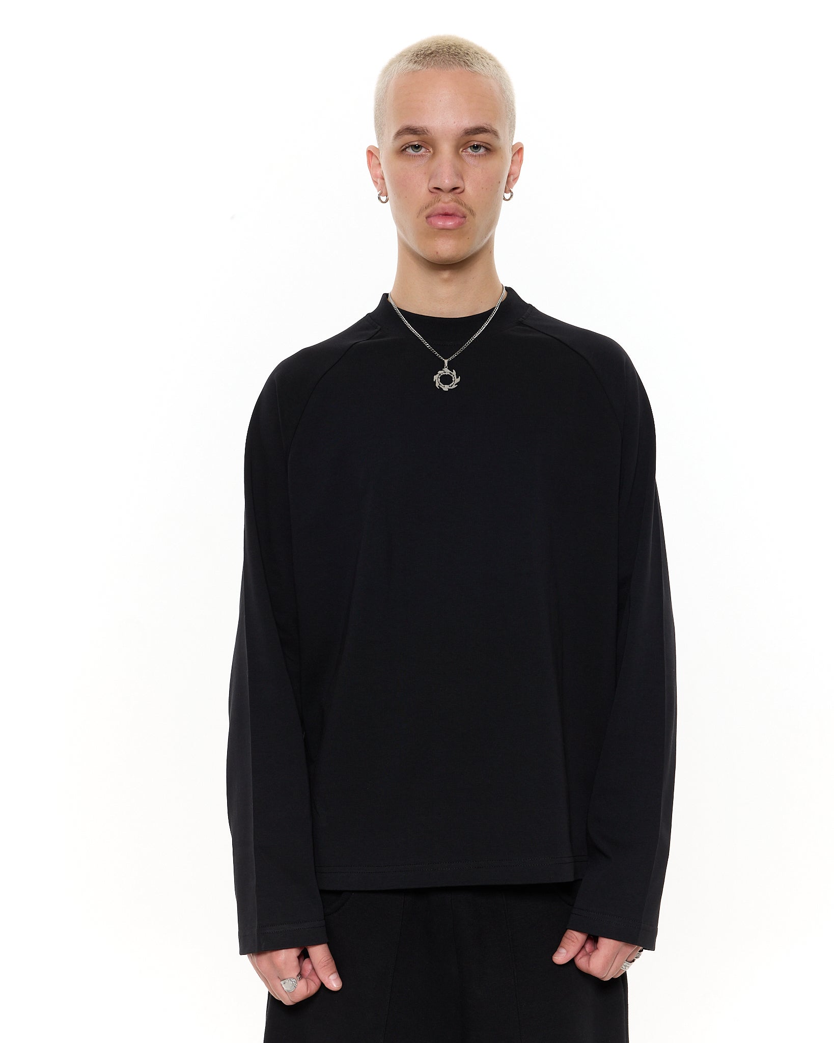 Long Sleeve T-Shirt - Black - Sweats UK