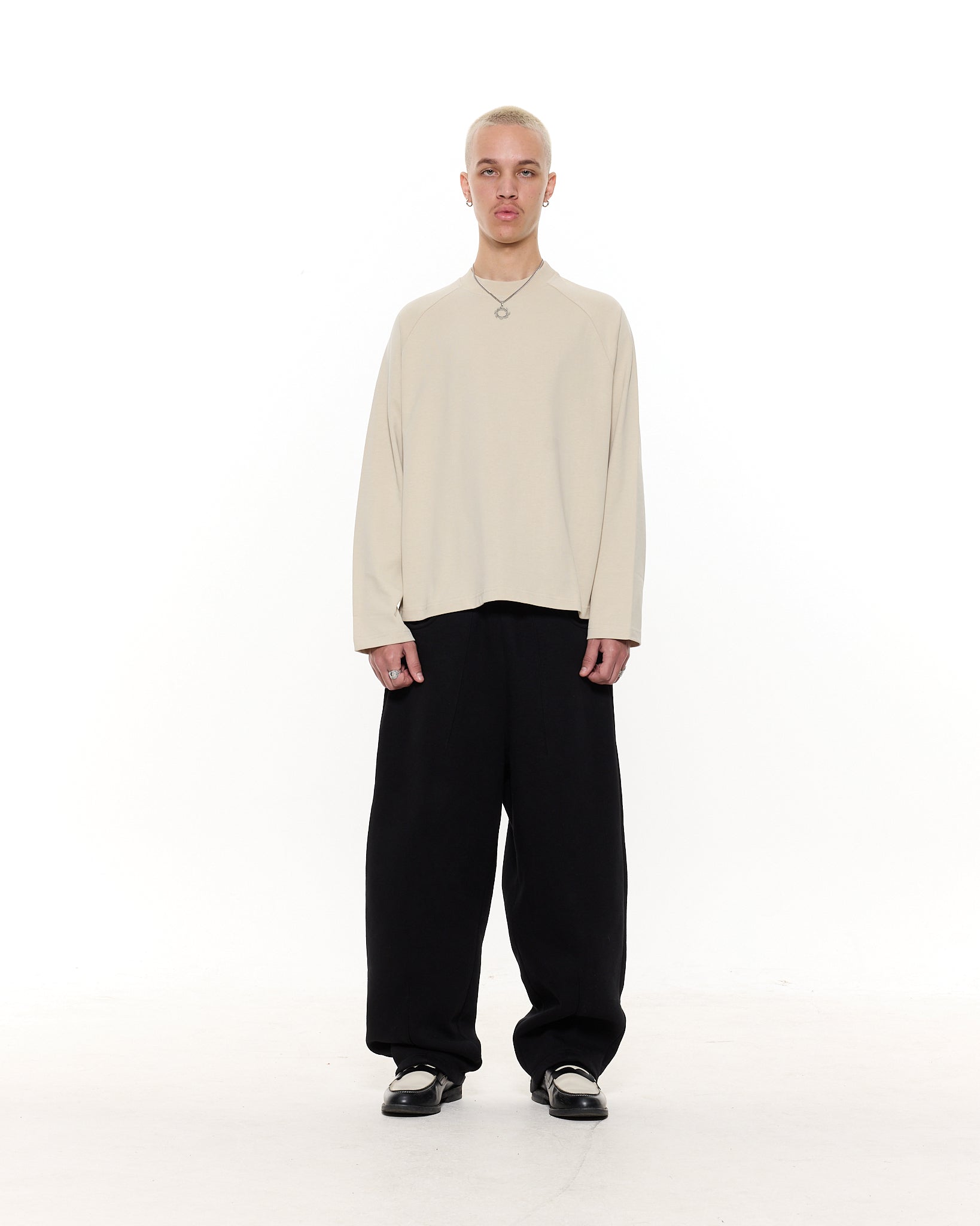 Long Sleeve T-Shirt - Oat - Sweats UK