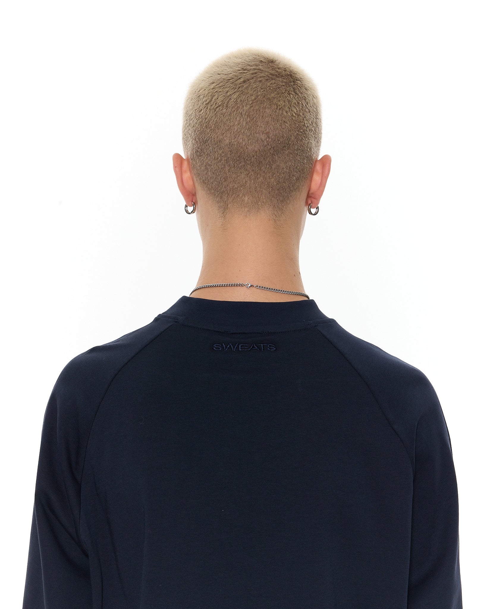 Long Sleeve T-Shirt - Navy - Sweats UK