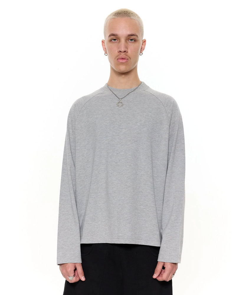 Long Sleeve T-Shirt - Grey - Sweats UK