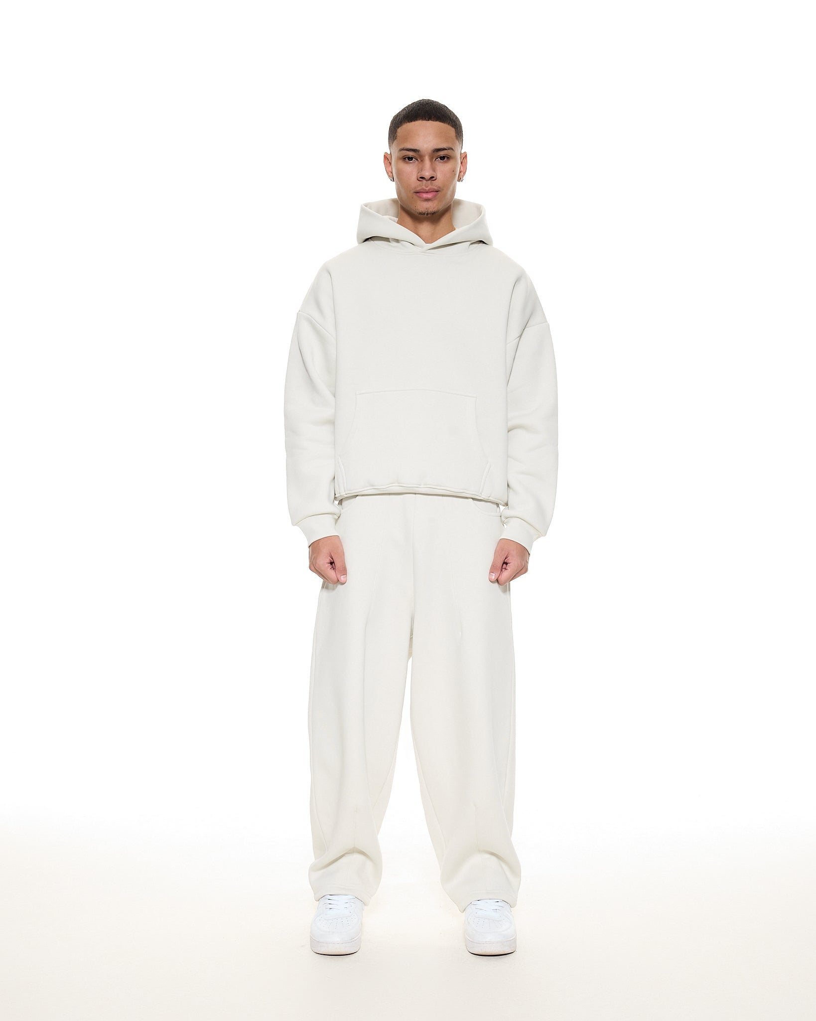 COZY STRAIGHT LEG SWEATS - CHALK - Sweats UK