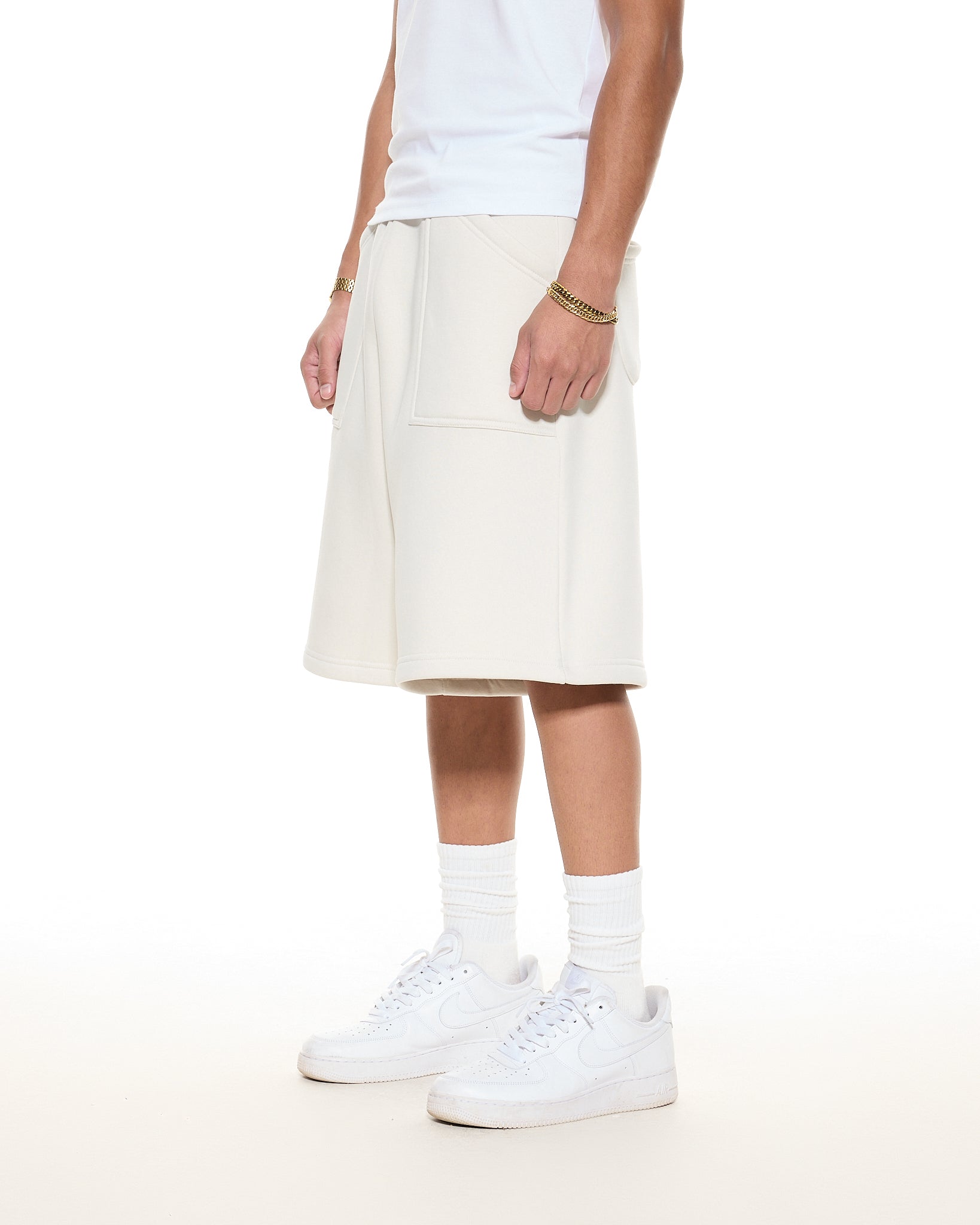 COZY SHORTS - CHALK - Sweats UK