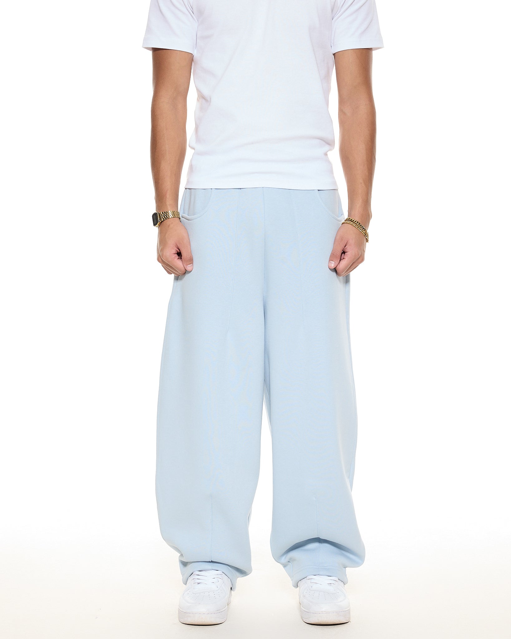 COZY STRAIGHT LEG SWEATS - GLACIER - Sweats UK