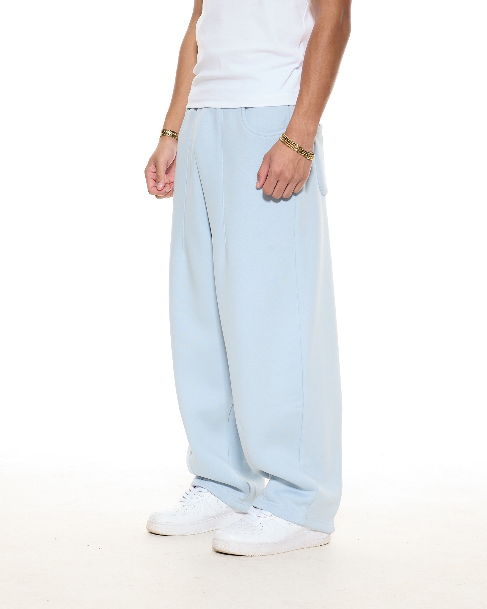 COZY STRAIGHT LEG SWEATS - GLACIER - Sweats UK