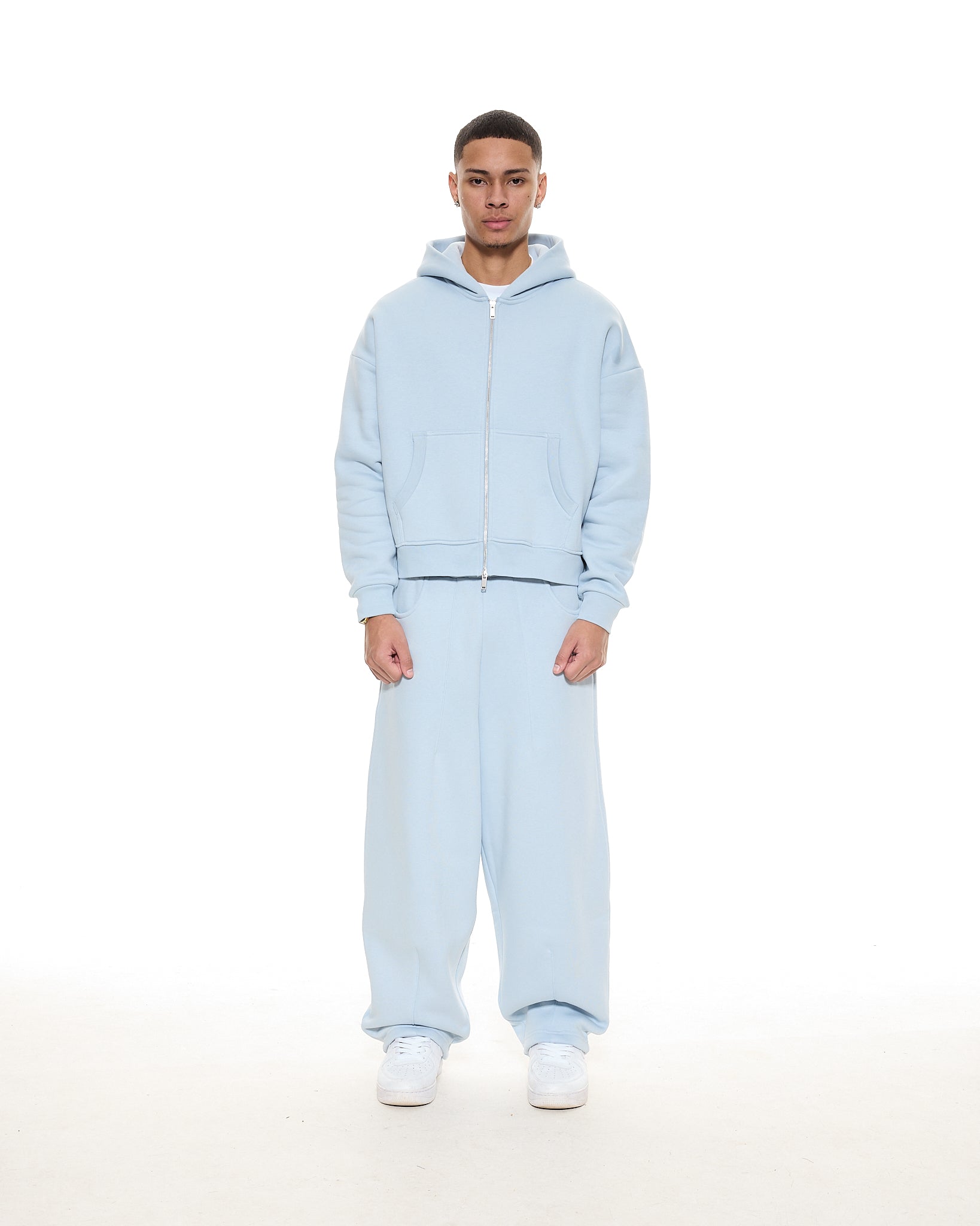 COZY ZIP UP - GLACIER - Sweats UK
