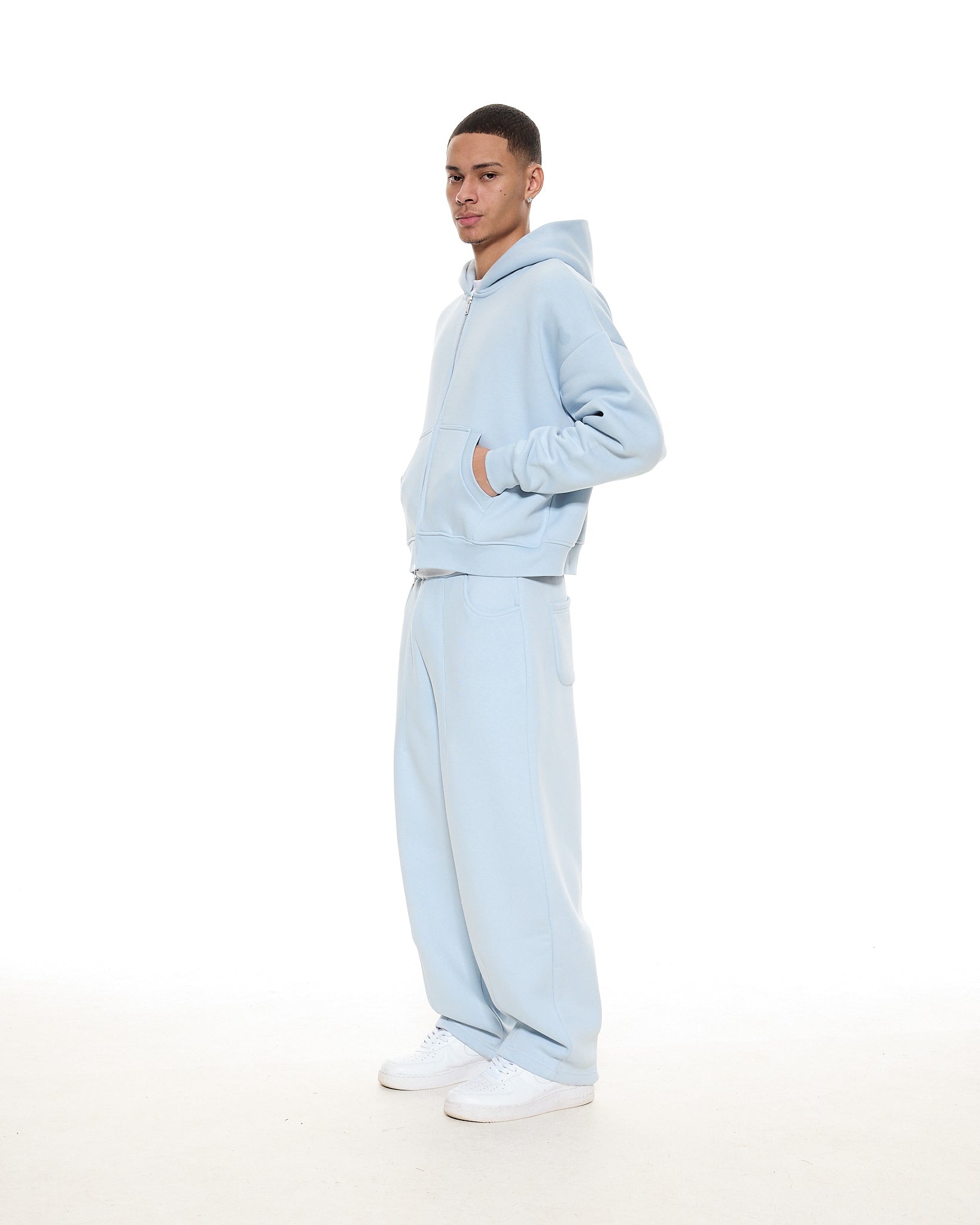 COZY ZIP UP - GLACIER - Sweats UK