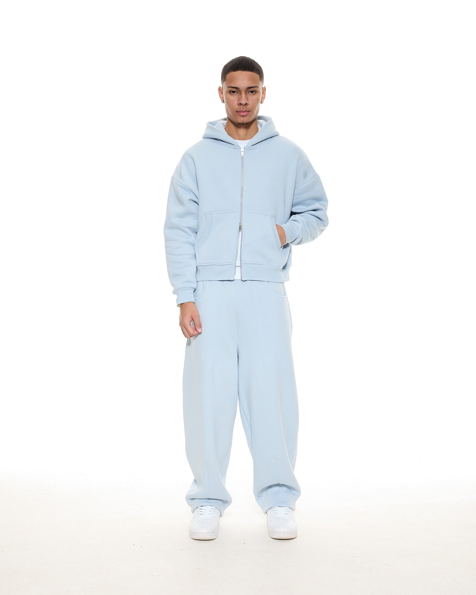 COZY ZIP UP - GLACIER - Sweats UK