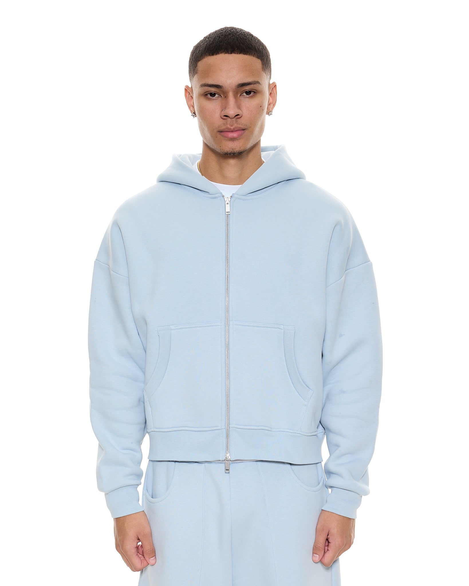 COZY ZIP UP - GLACIER