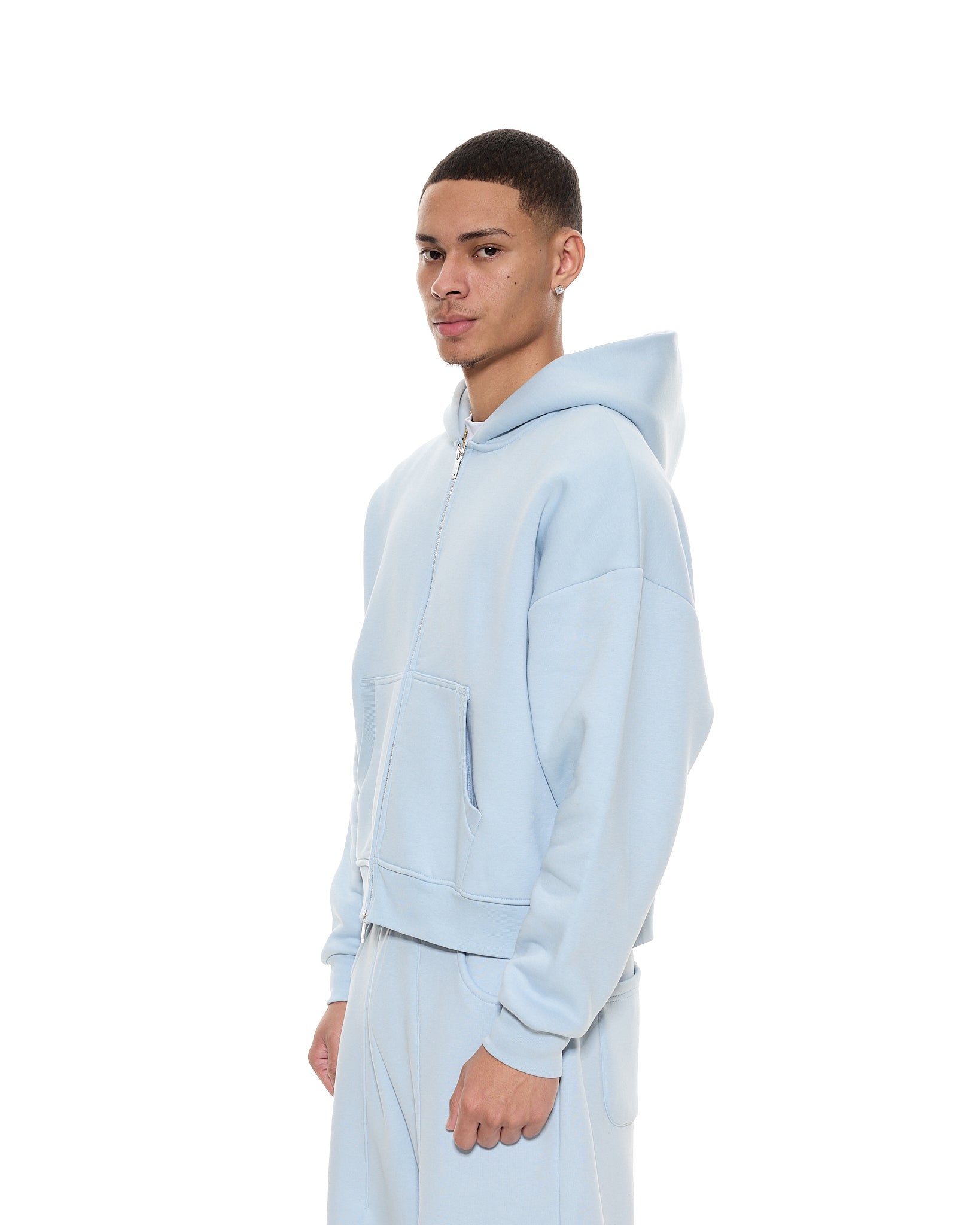 COZY ZIP UP - GLACIER - Sweats UK