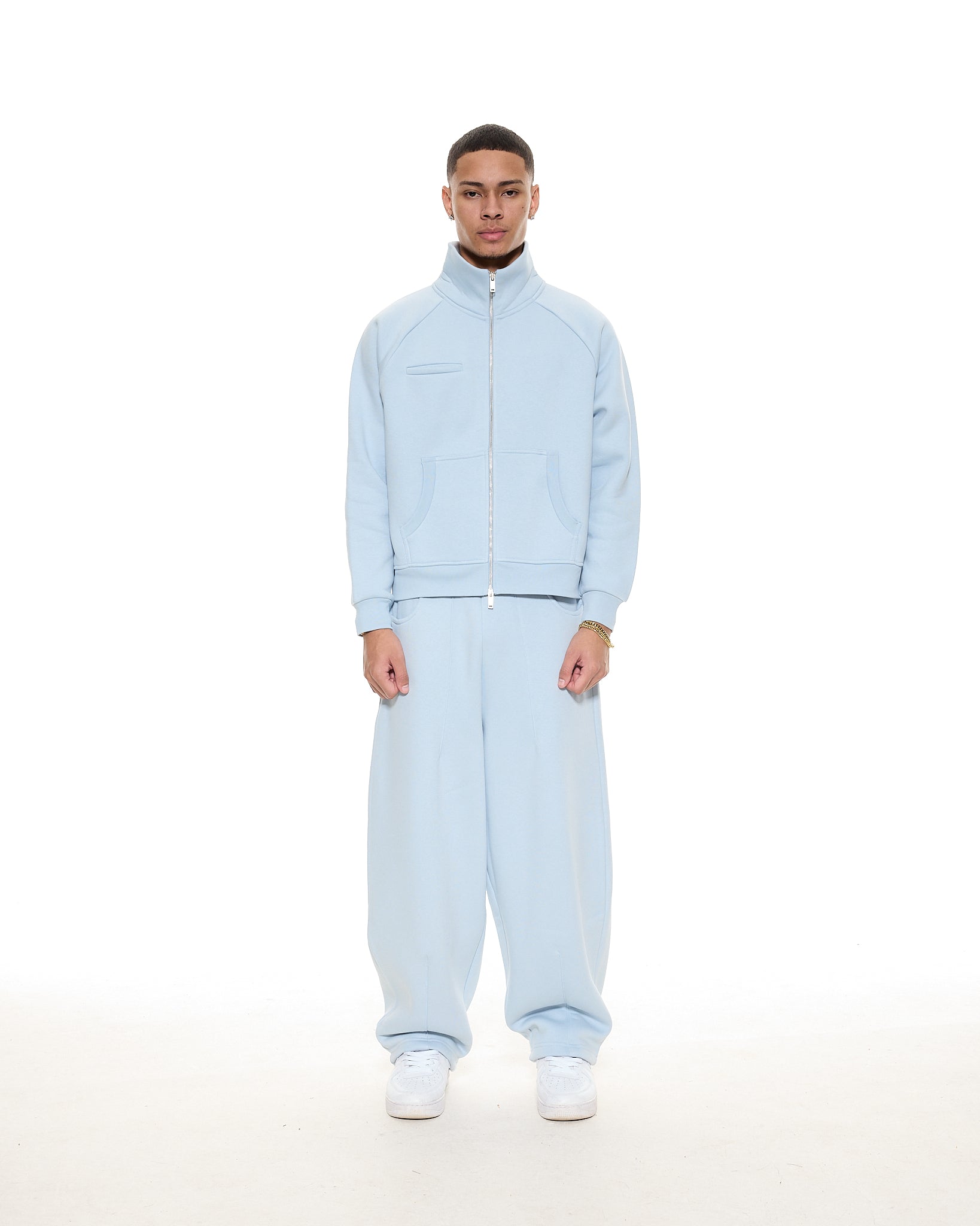 COZY TRACK JACKET - GLACIER - Sweats UK