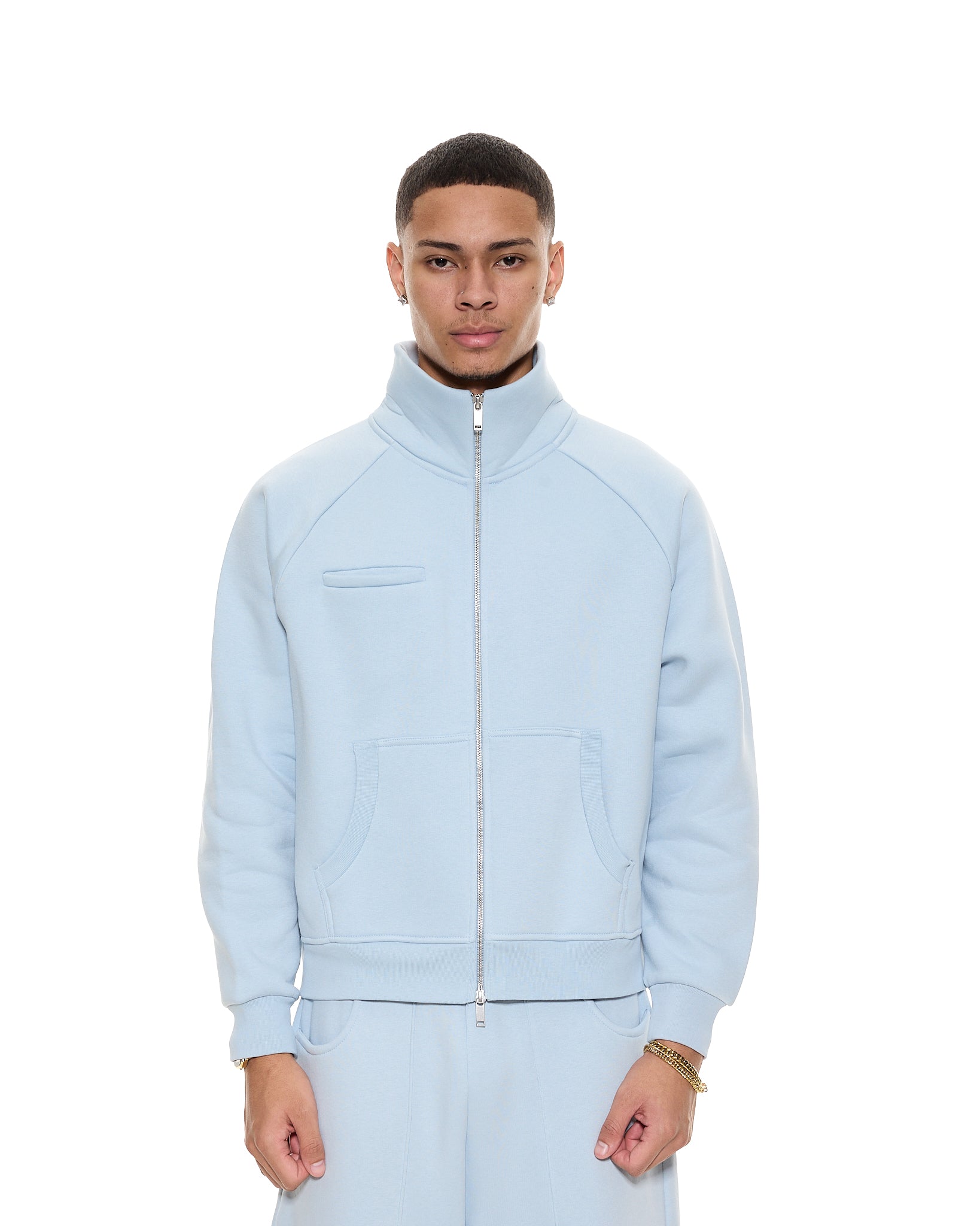 COZY TRACK JACKET - GLACIER - Sweats UK