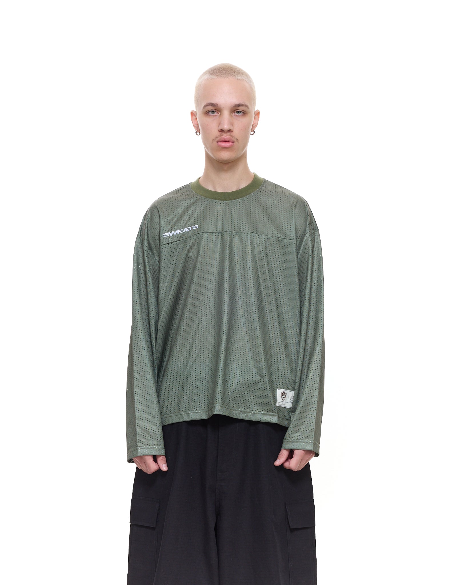 MESH LS T-SHIRT - SAGE