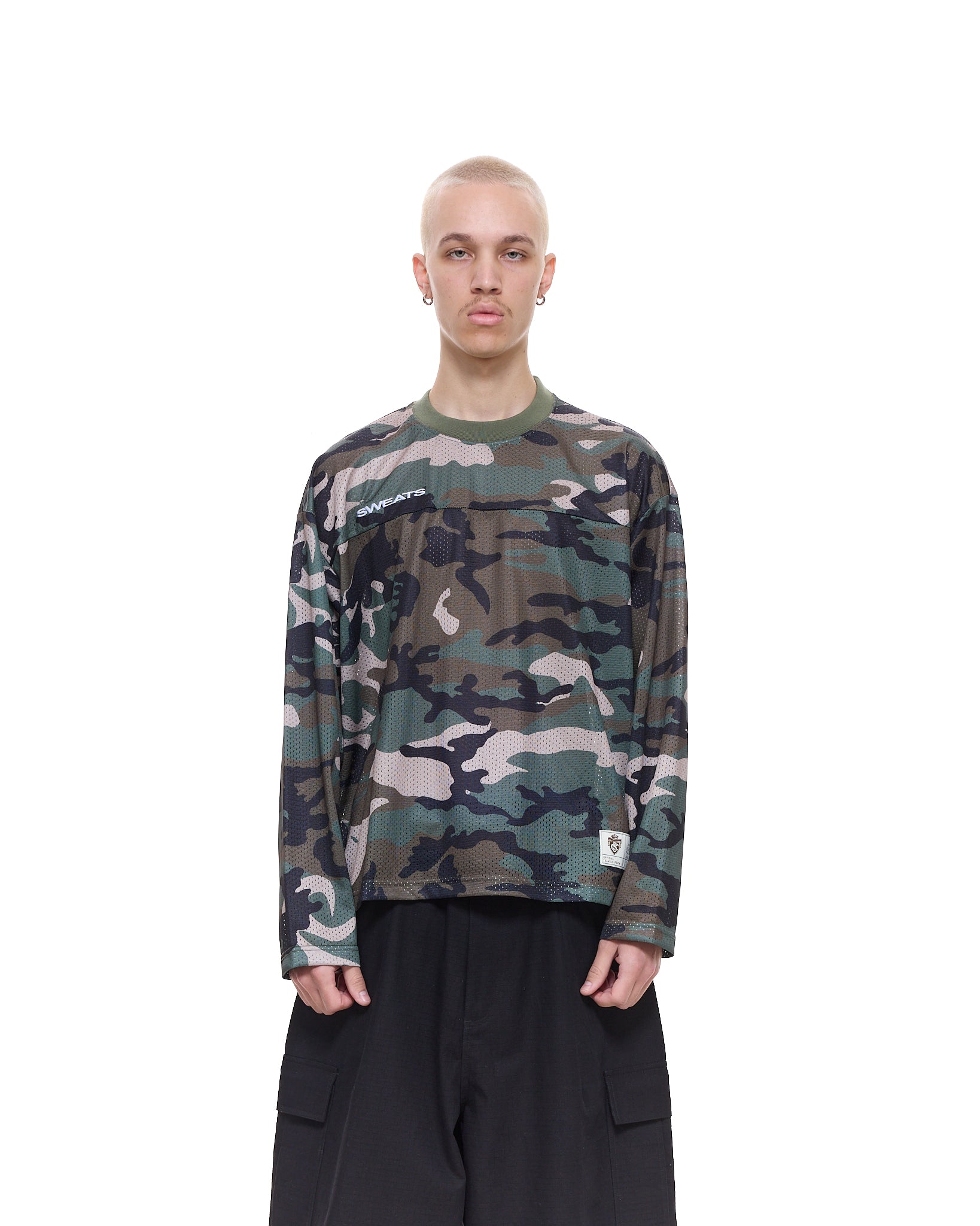 MESH LS T-SHIRT - CAMO - Sweats UK