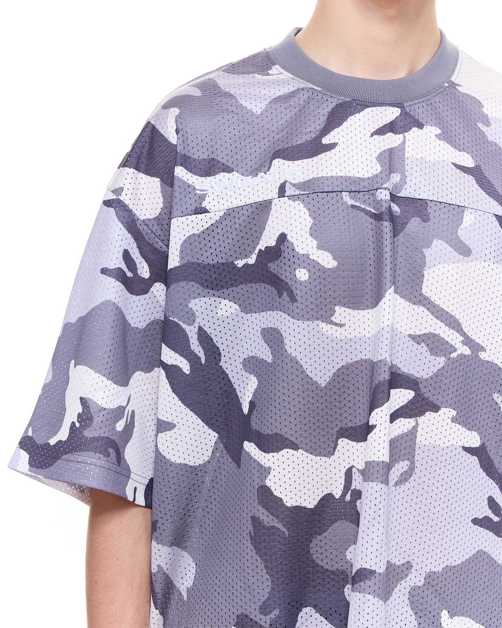 MESH SS T-SHIRT - SNOW CAMO
