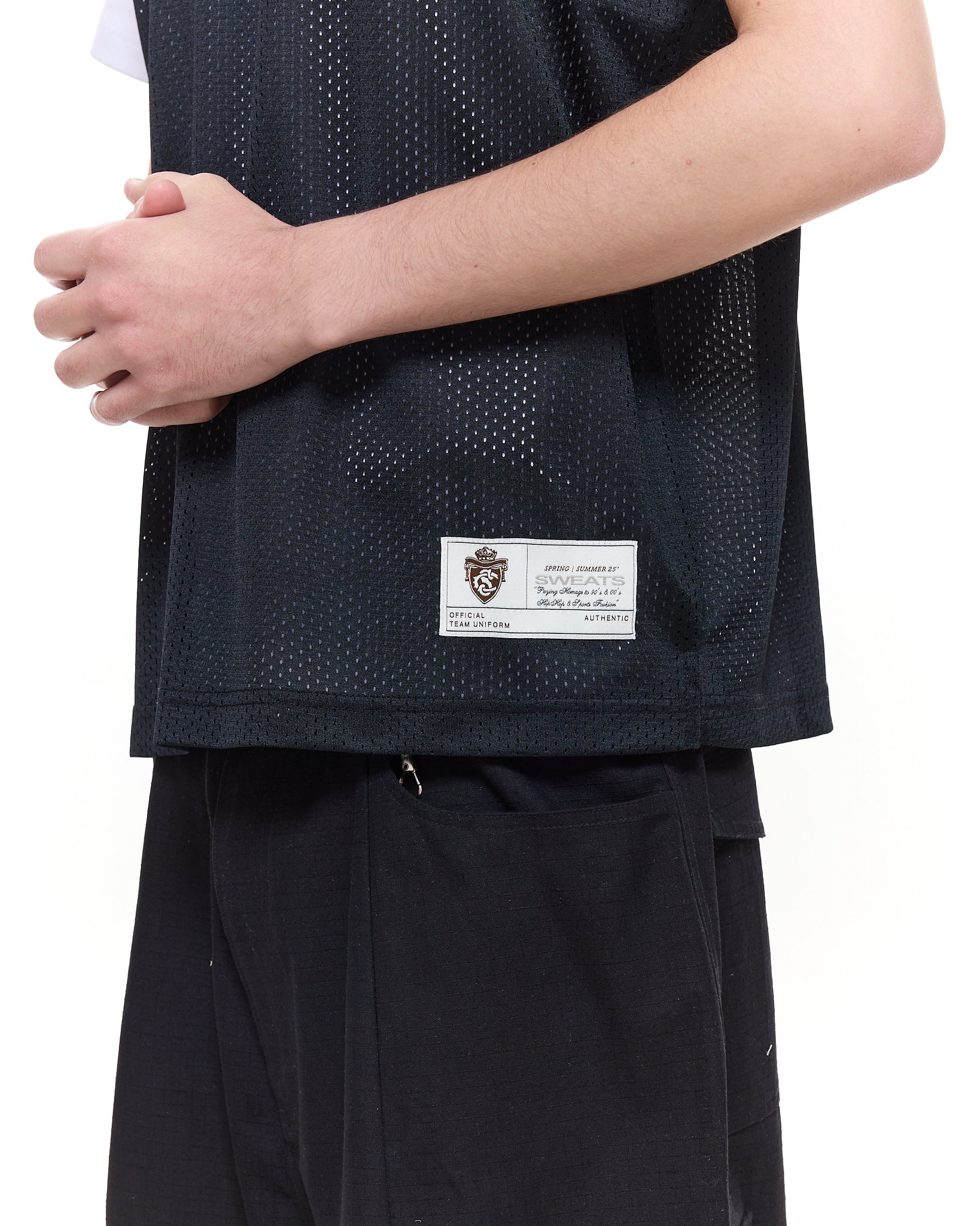 MESH SINGLET - BLACK