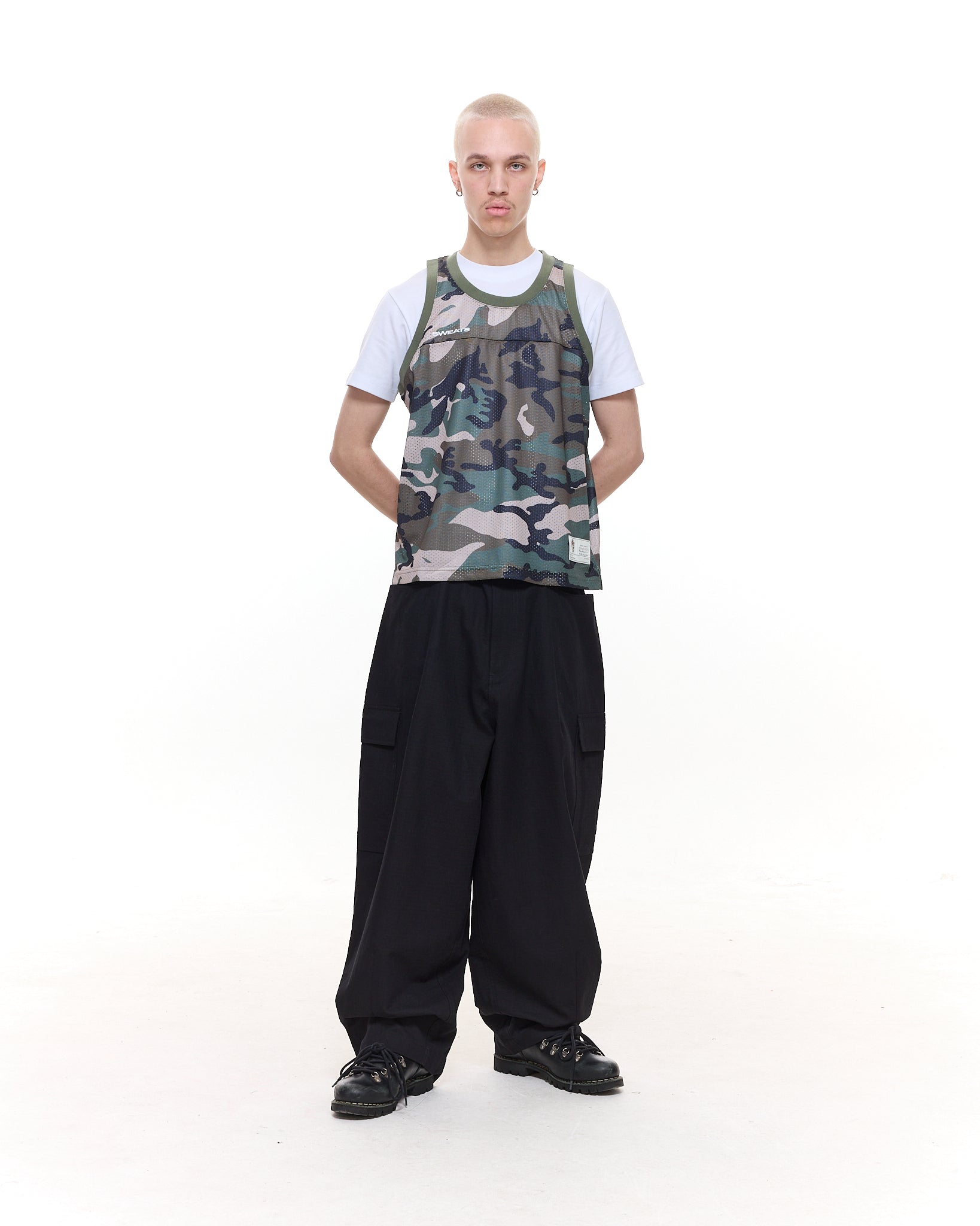 MESH SINGLET - CAMO - Sweats UK