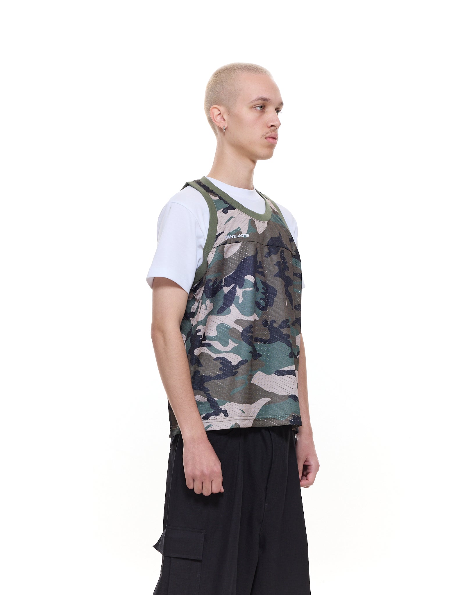 MESH SINGLET - CAMO - Sweats UK