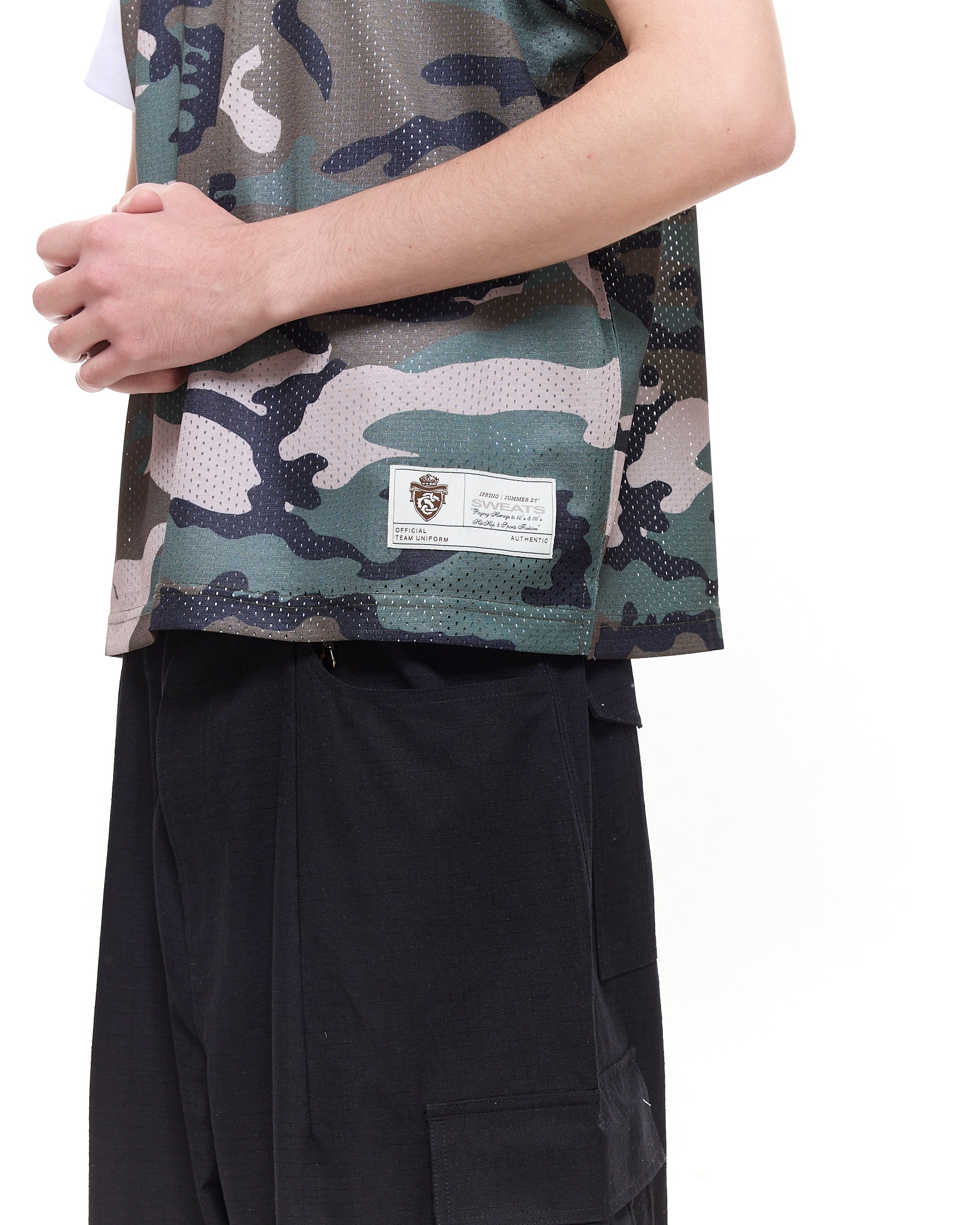 MESH SINGLET - CAMO - Sweats UK