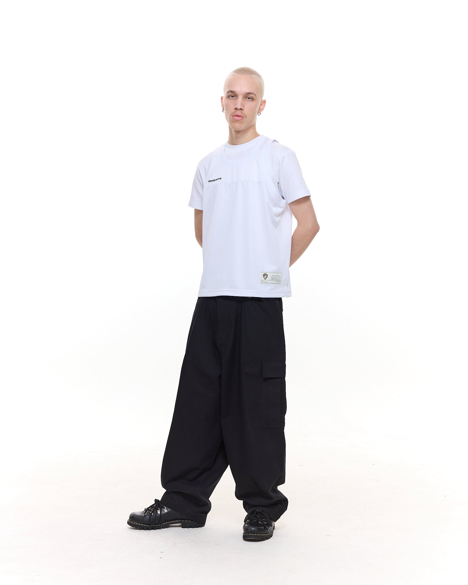 MESH SINGLET - WHITE - Sweats UK