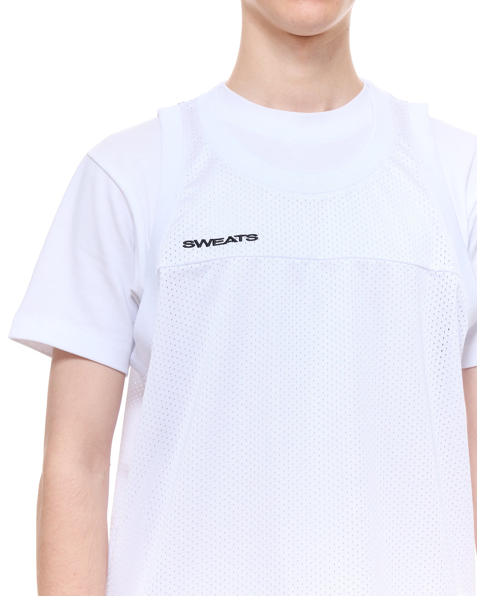 MESH SINGLET - WHITE - Sweats UK