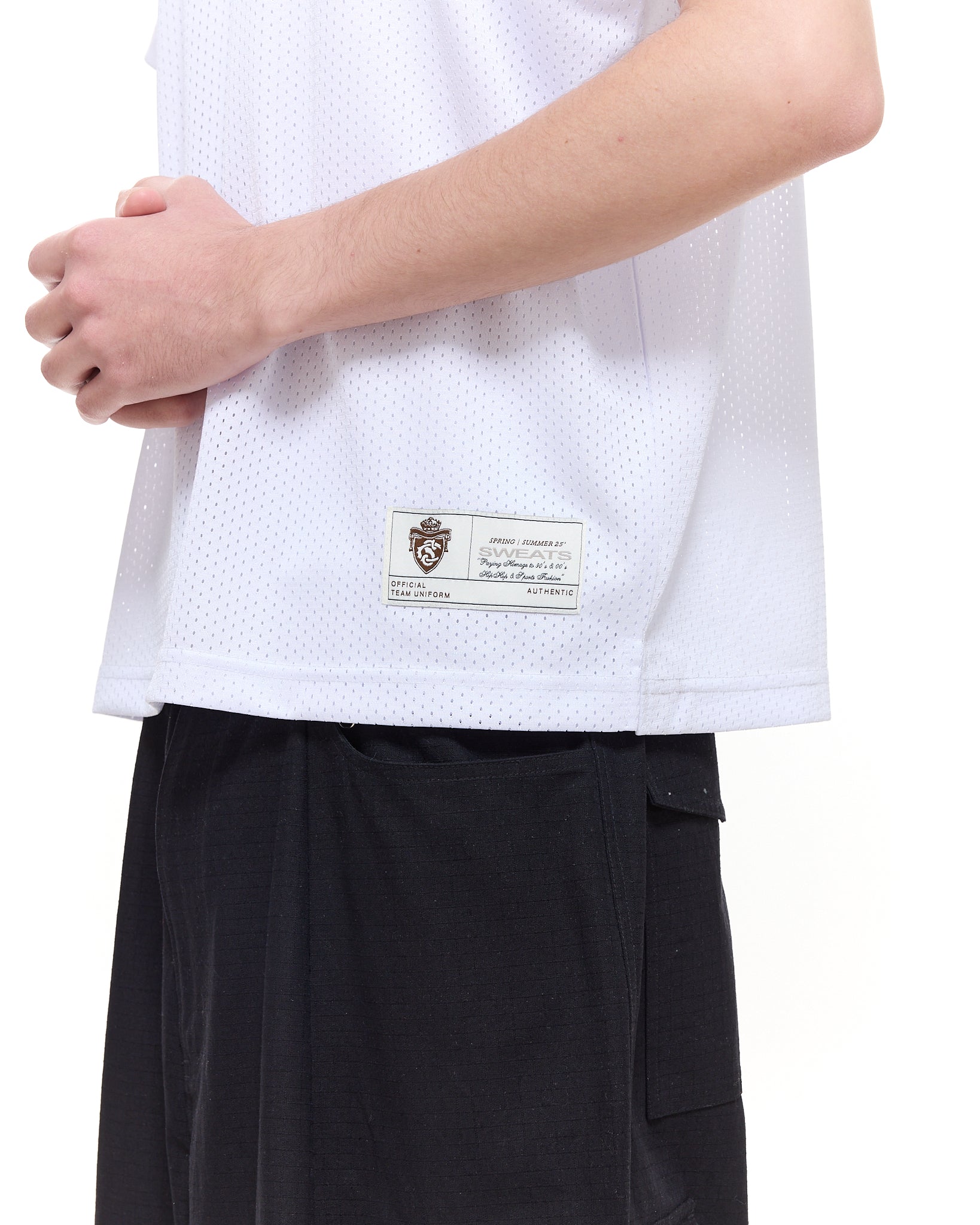 MESH SINGLET - WHITE - Sweats UK