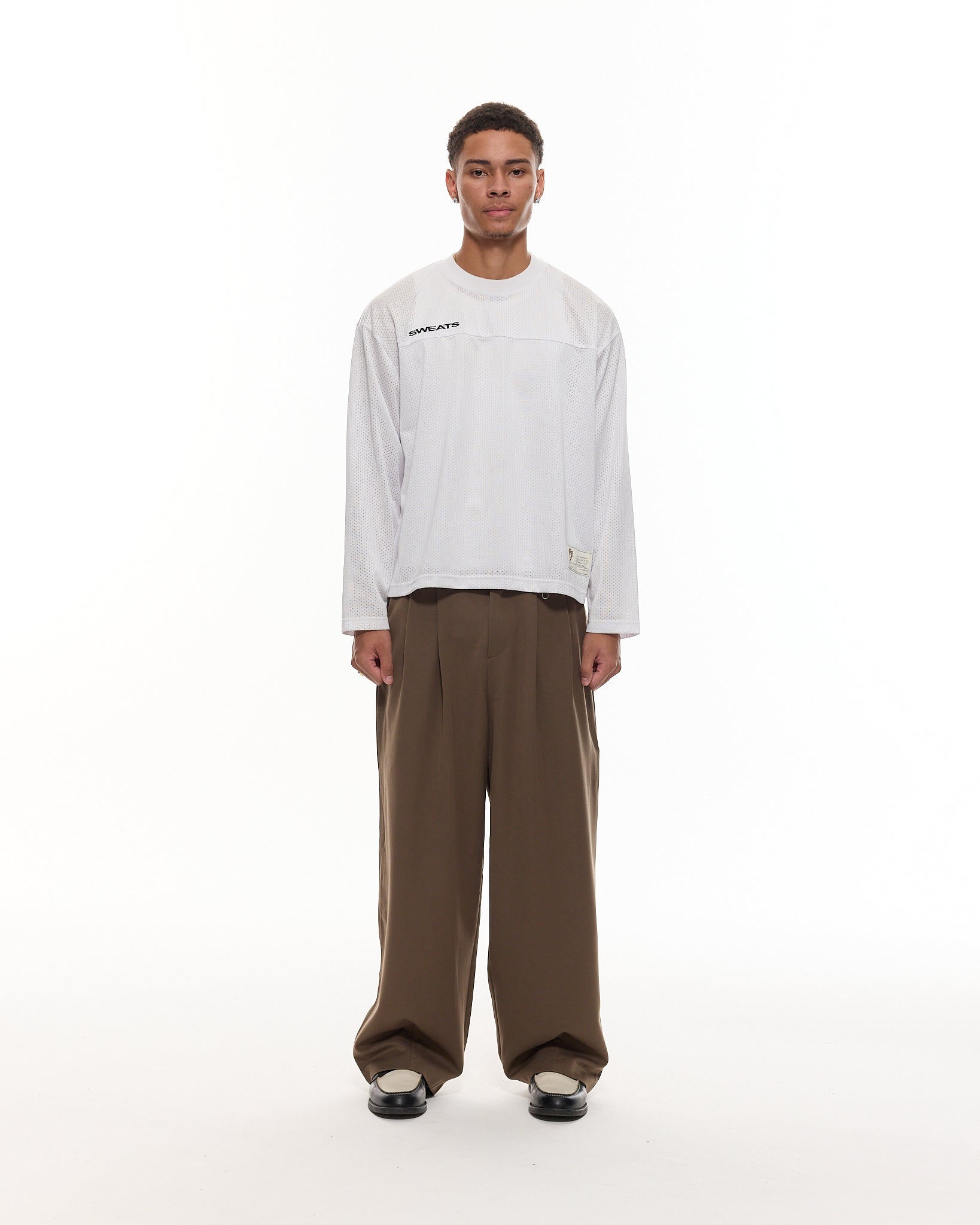 PLEATED PANT - BROWN - Sweats UK