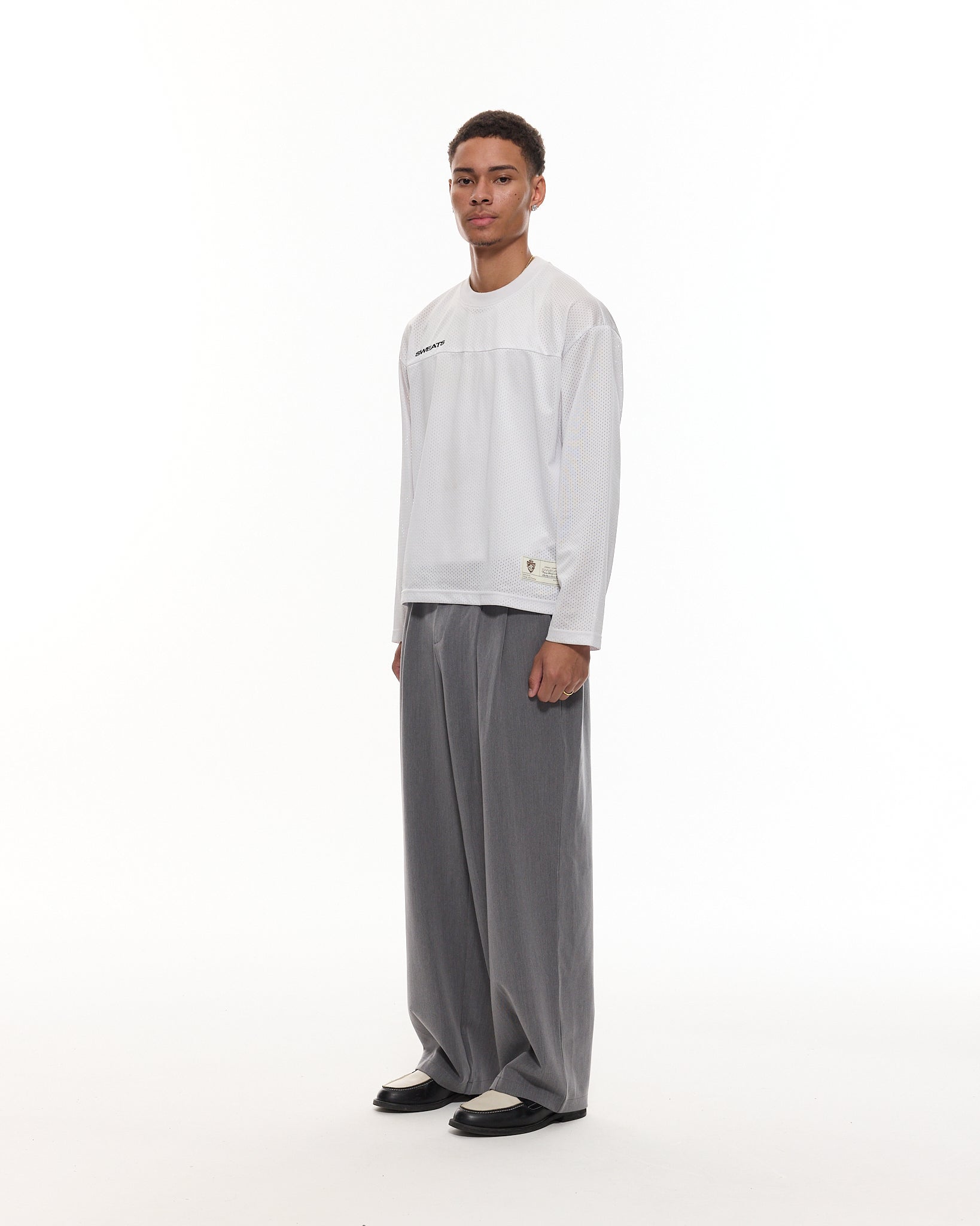 PLEATED PANT - GREY - Sweats UK
